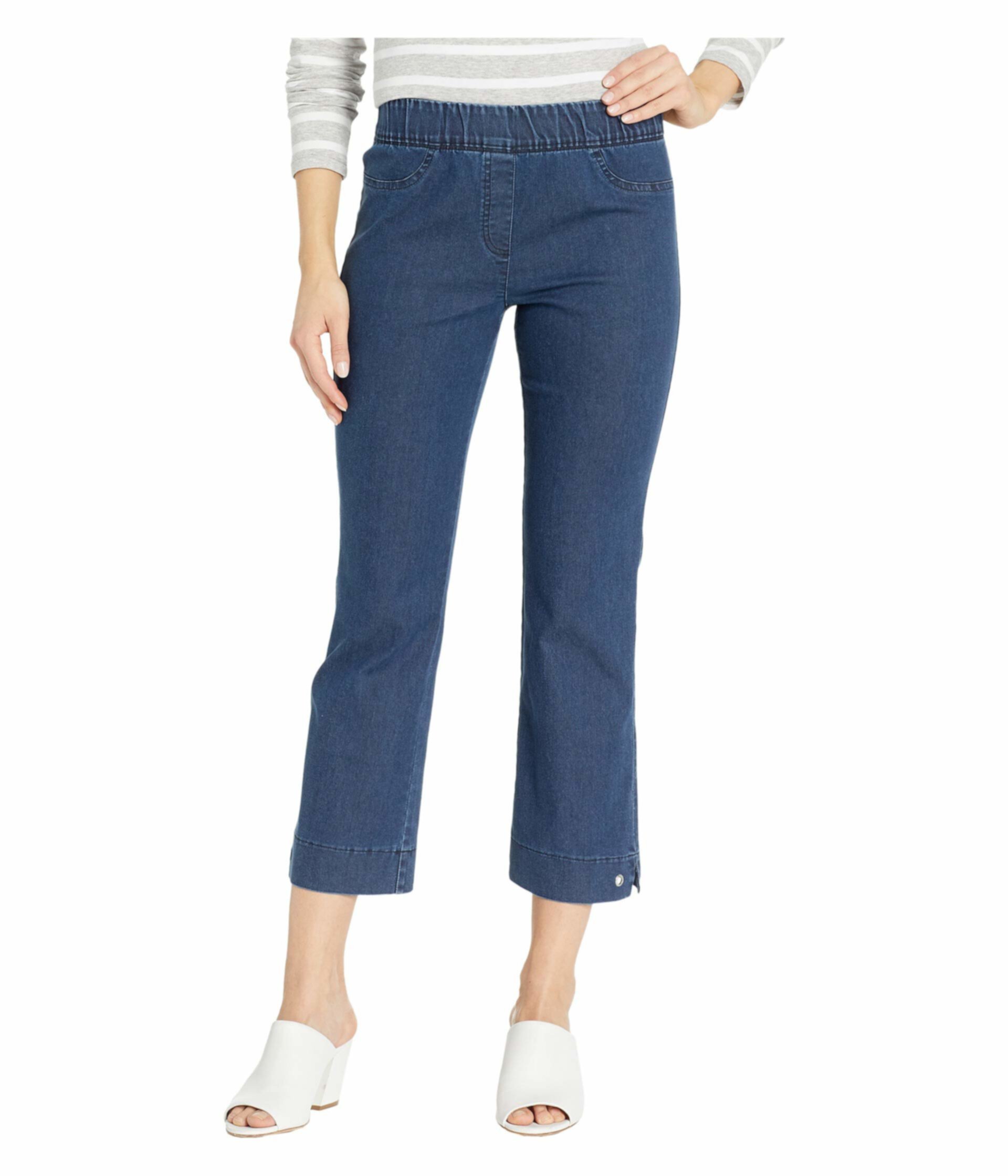 Натяжные джинсовые штаны с эластичными вставками синего цвета Elliott Lauren