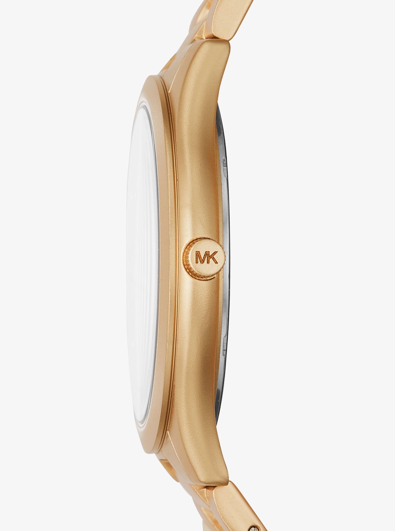 Тонкие алюминиевые часы Runway Gold-Tone Michael Kors