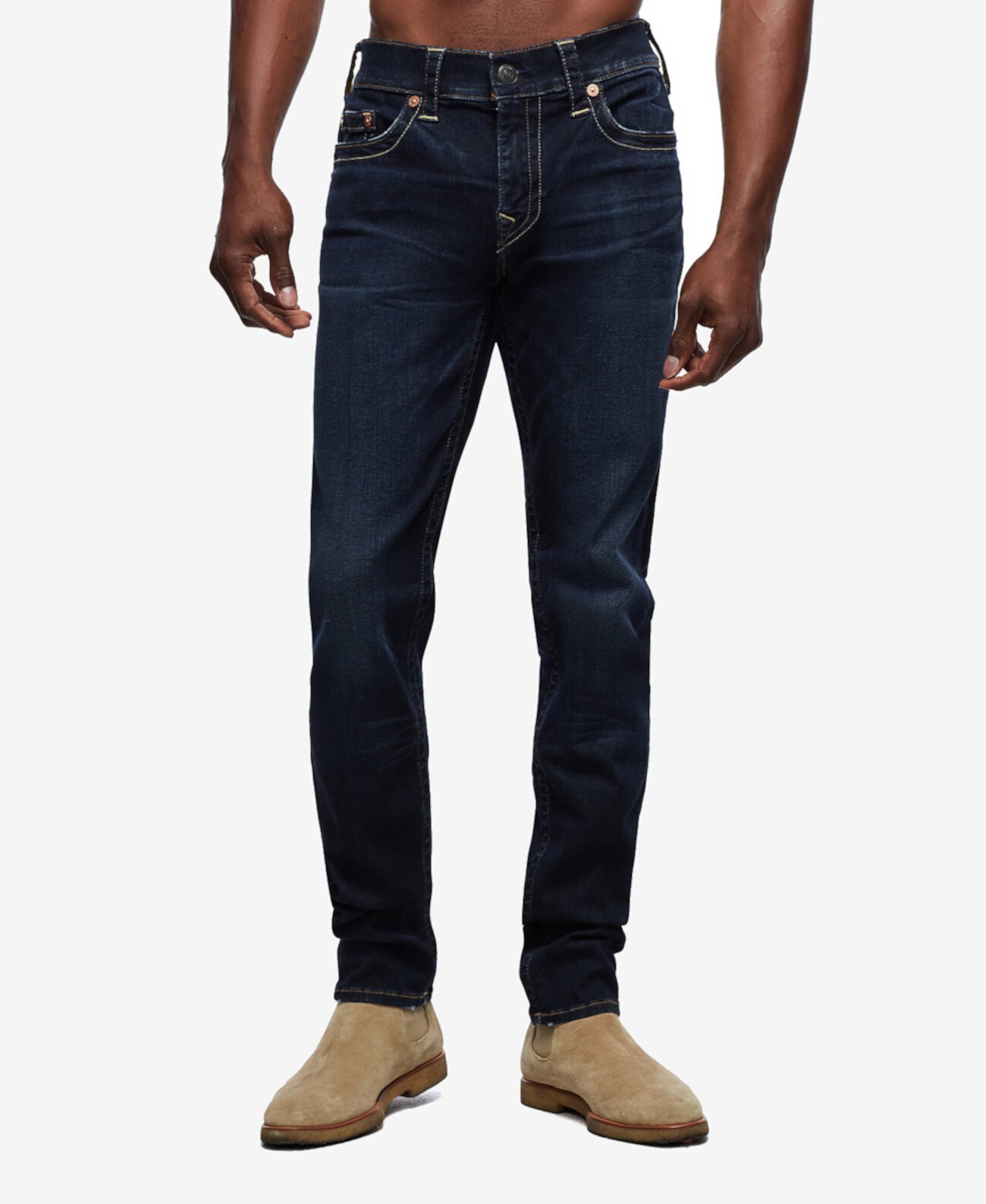 Мужские джинсы скинни Rocco с внутренним швом 32 дюйма True Religion