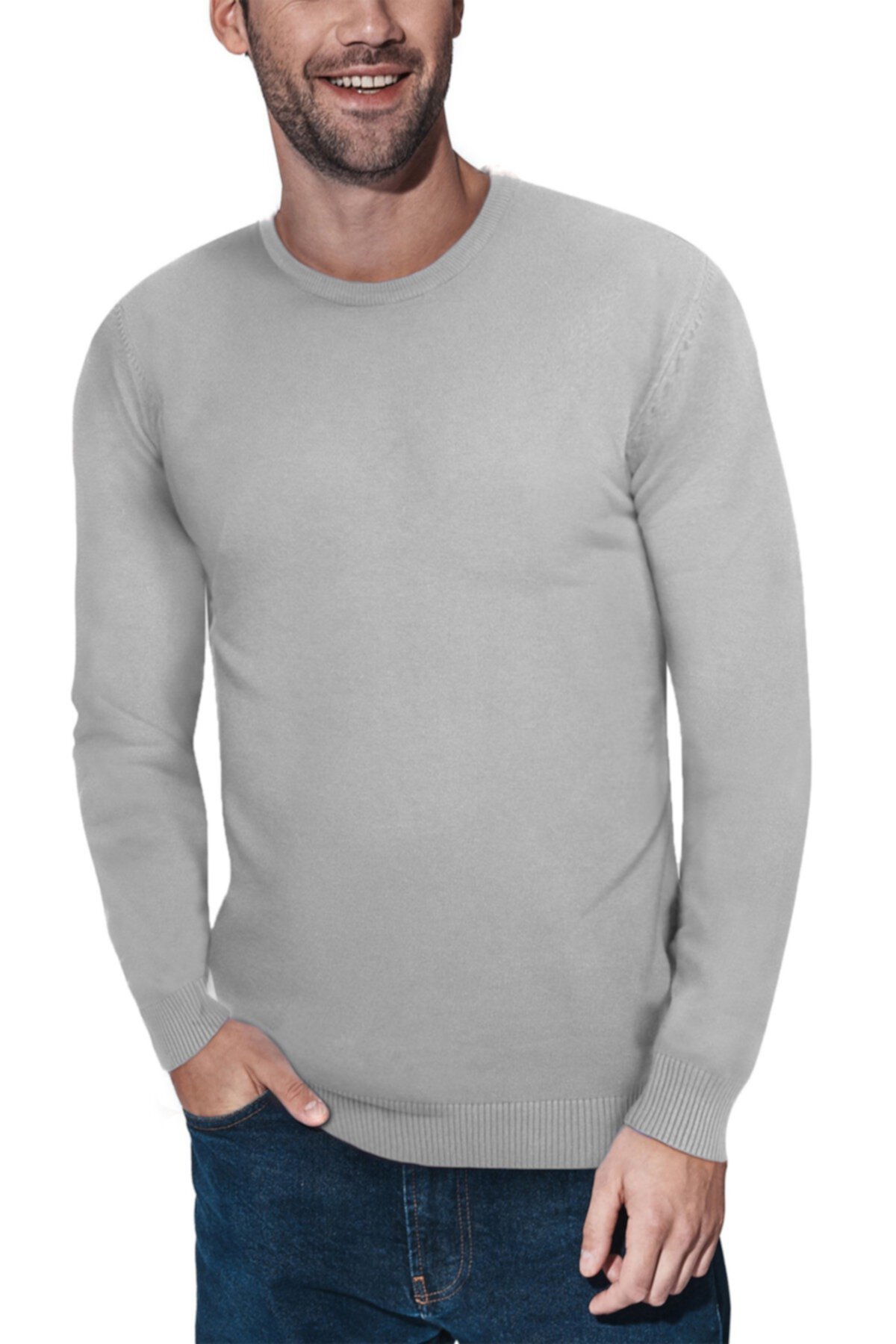 Вязаный свитер с круглым вырезом XRAY