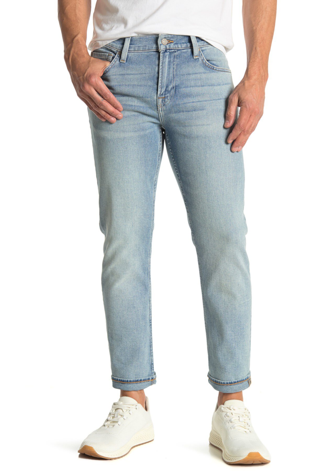 Узкие чистые карманные джинсы 7 For All Mankind