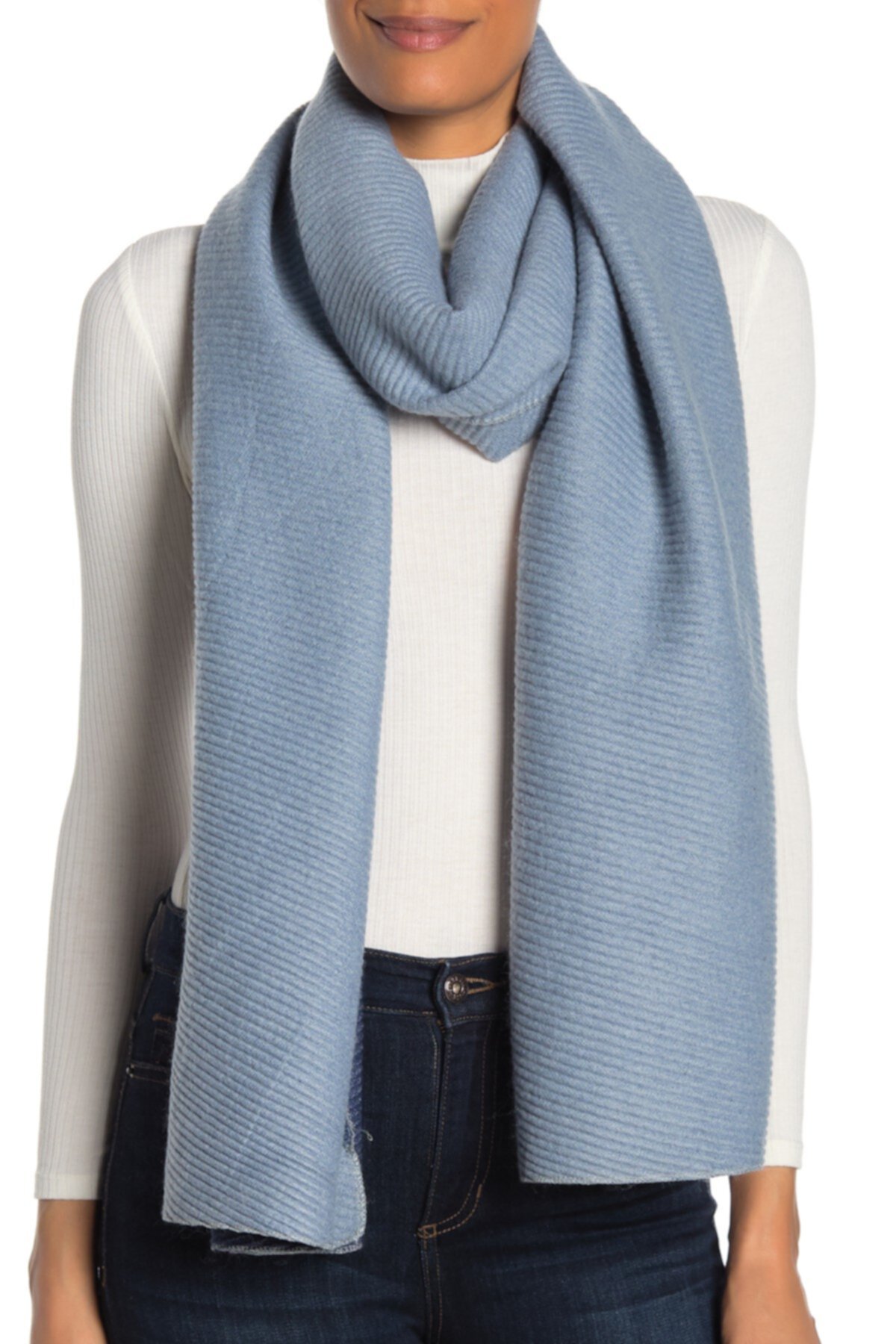 Двухсторонний плиссированный шарф-одеяло Calvin Klein