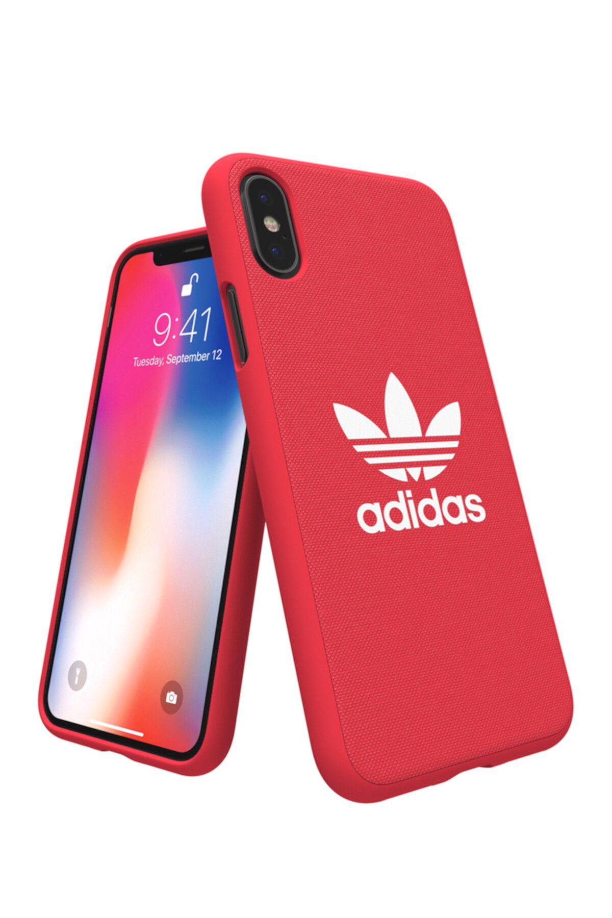 Чехол для iPhone X с красной застежкой Adicolor Adidas