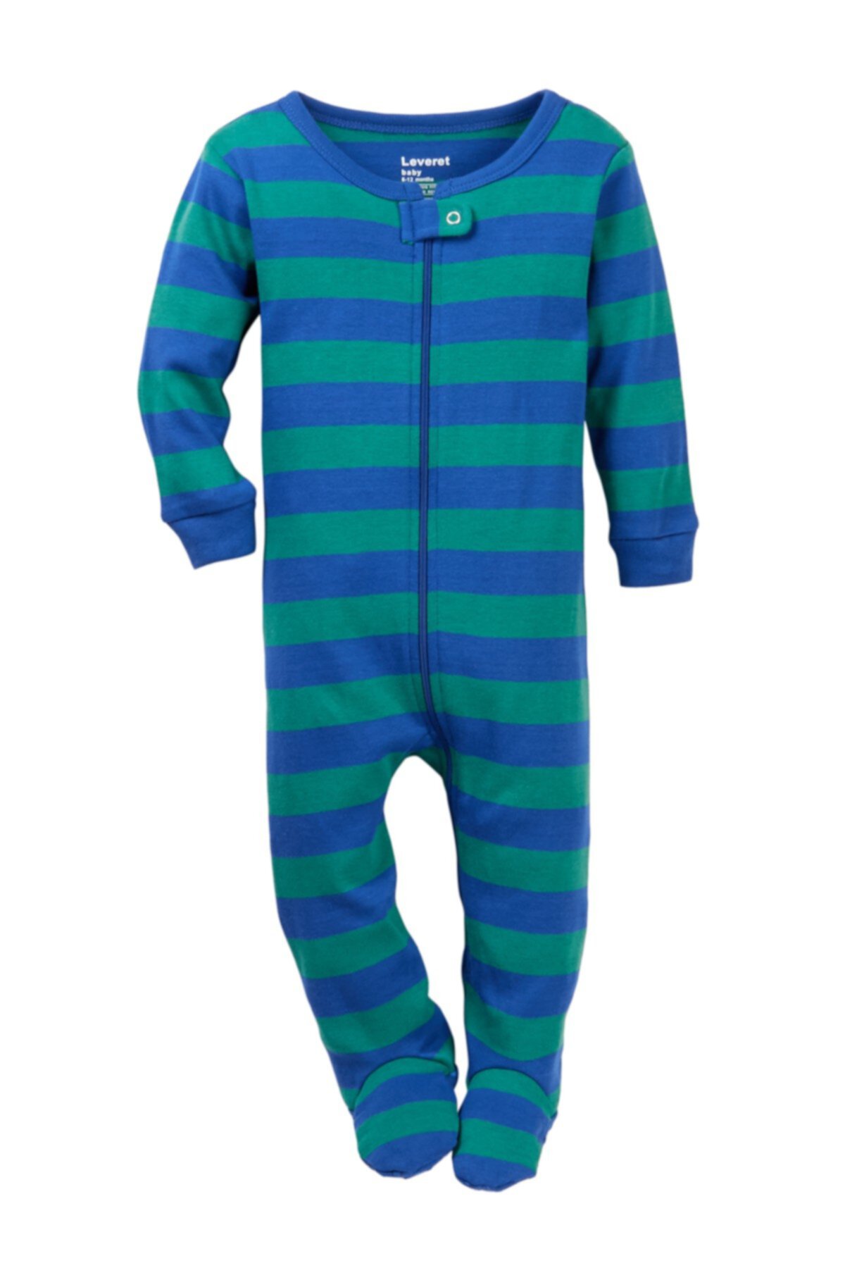 Сине-зеленые полоски для сна на ногах (для мальчиков и малышей) Leveret