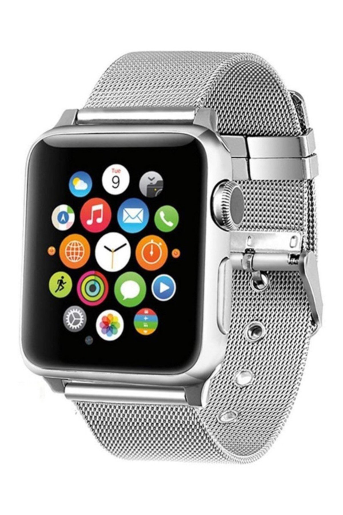 Серебряные часы из нержавеющей стали 38мм Apple Watch 1/2/3/4 Band POSH TECH