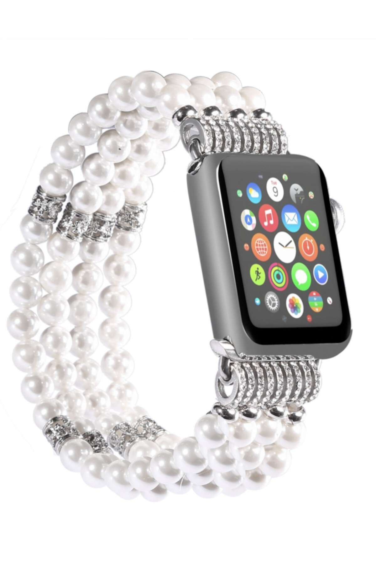 Белый искусственный жемчуг 38мм Apple Watch 1/2/3/4 Fashion Band POSH TECH