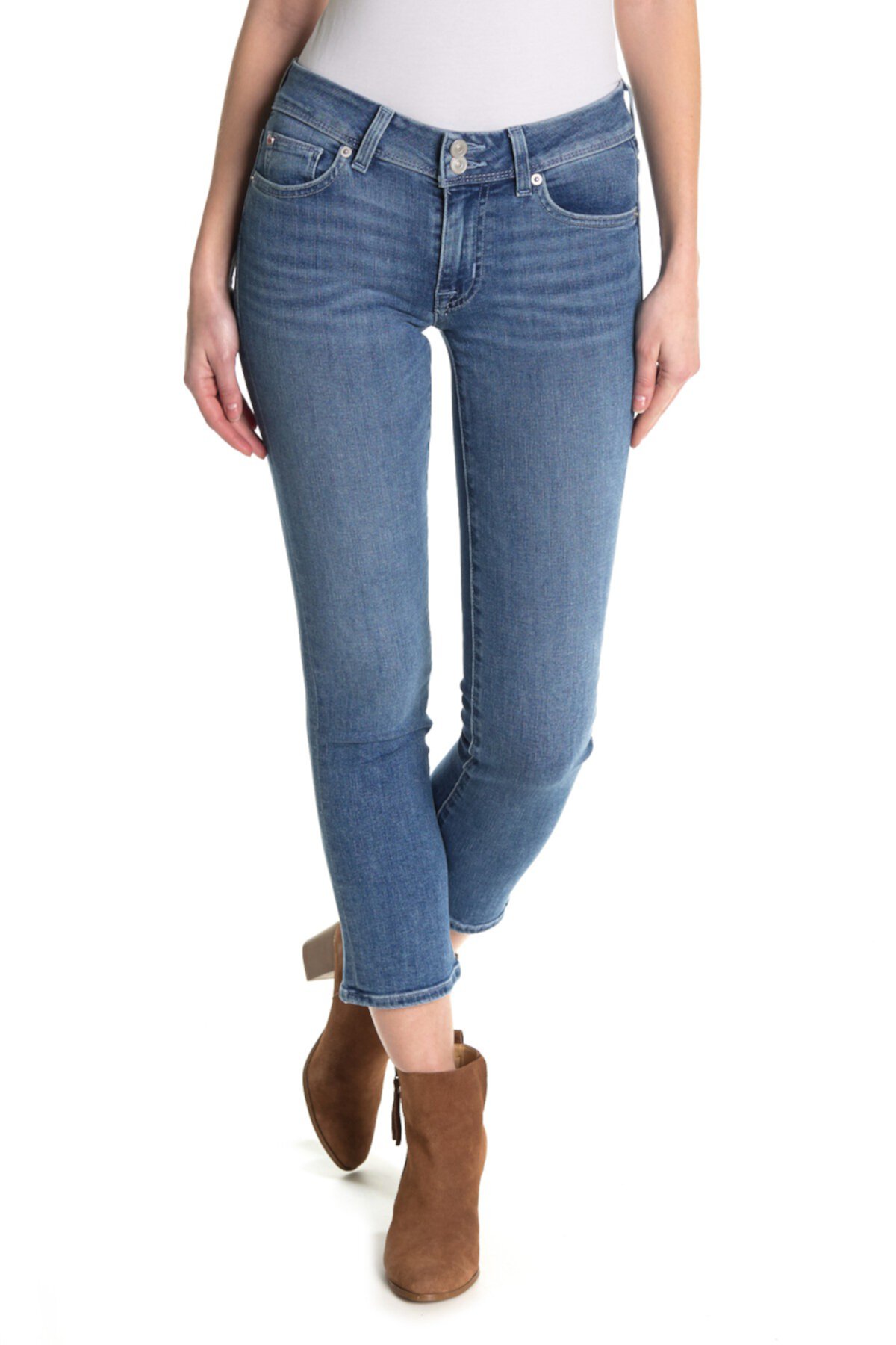 Укороченные прямые джинсы Ginny с прямыми штанинами Hudson Jeans