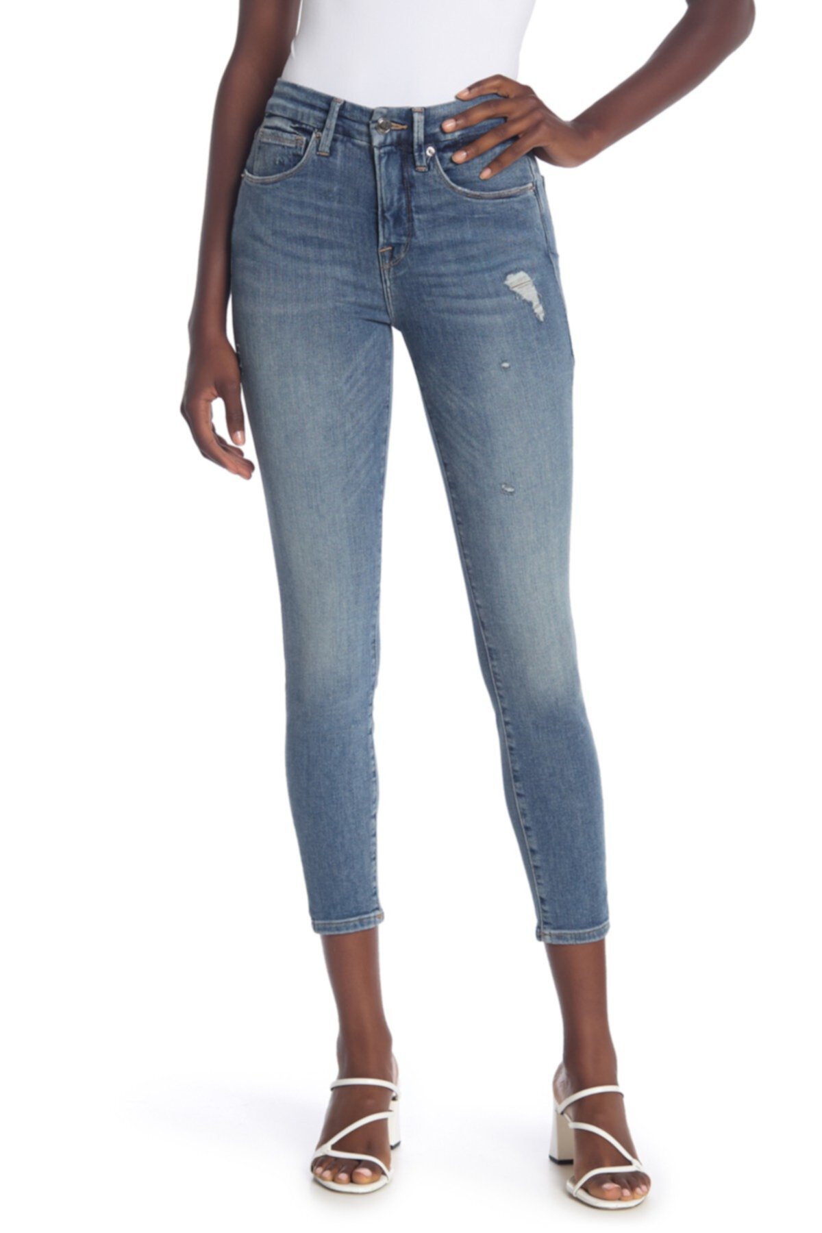 Укороченные джинсы скинни Good Legs (обычного размера и размера плюс) Good American