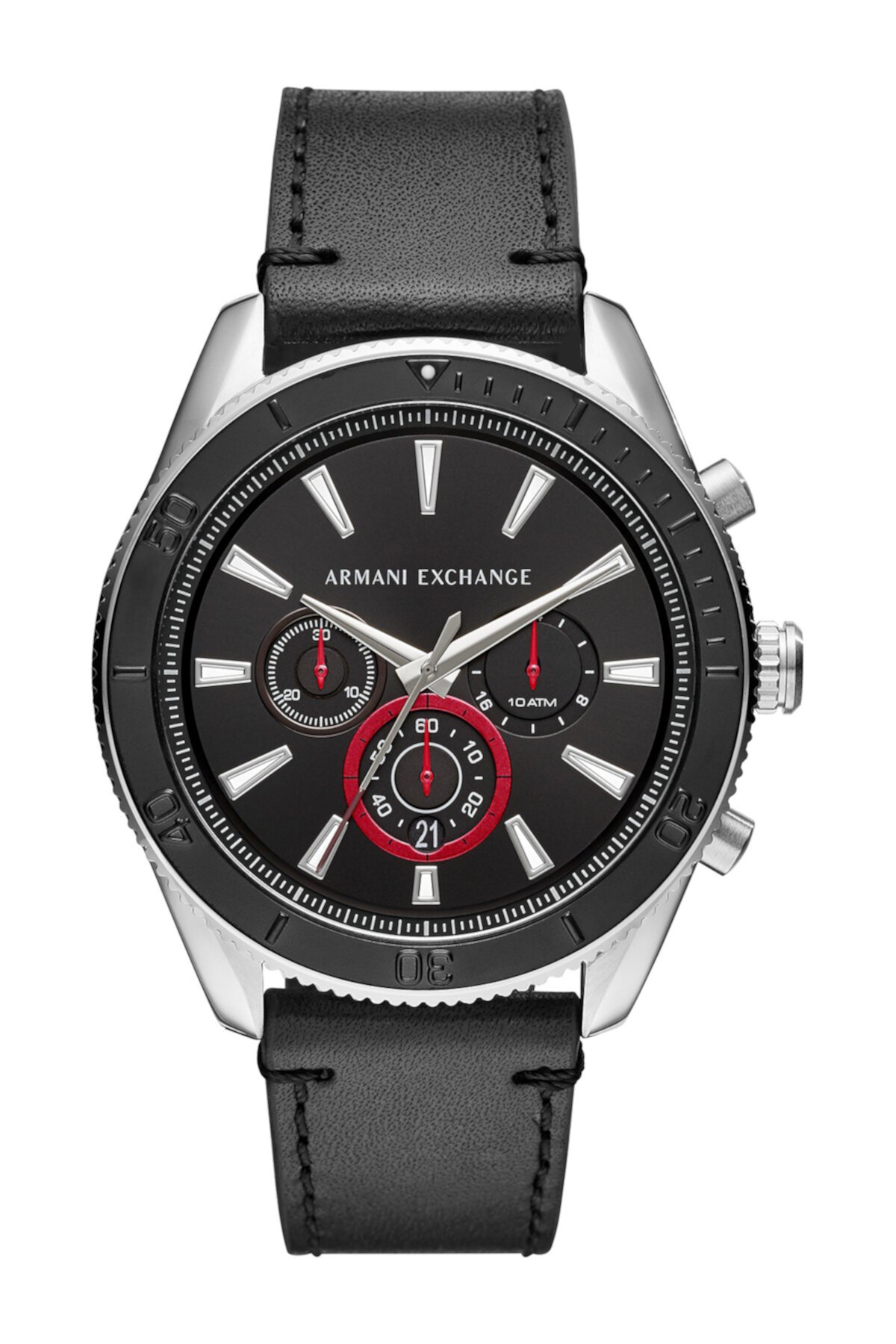 Мужские часы Enzo с кожаным ремешком, 46мм AX ARMANI EXCHANGE