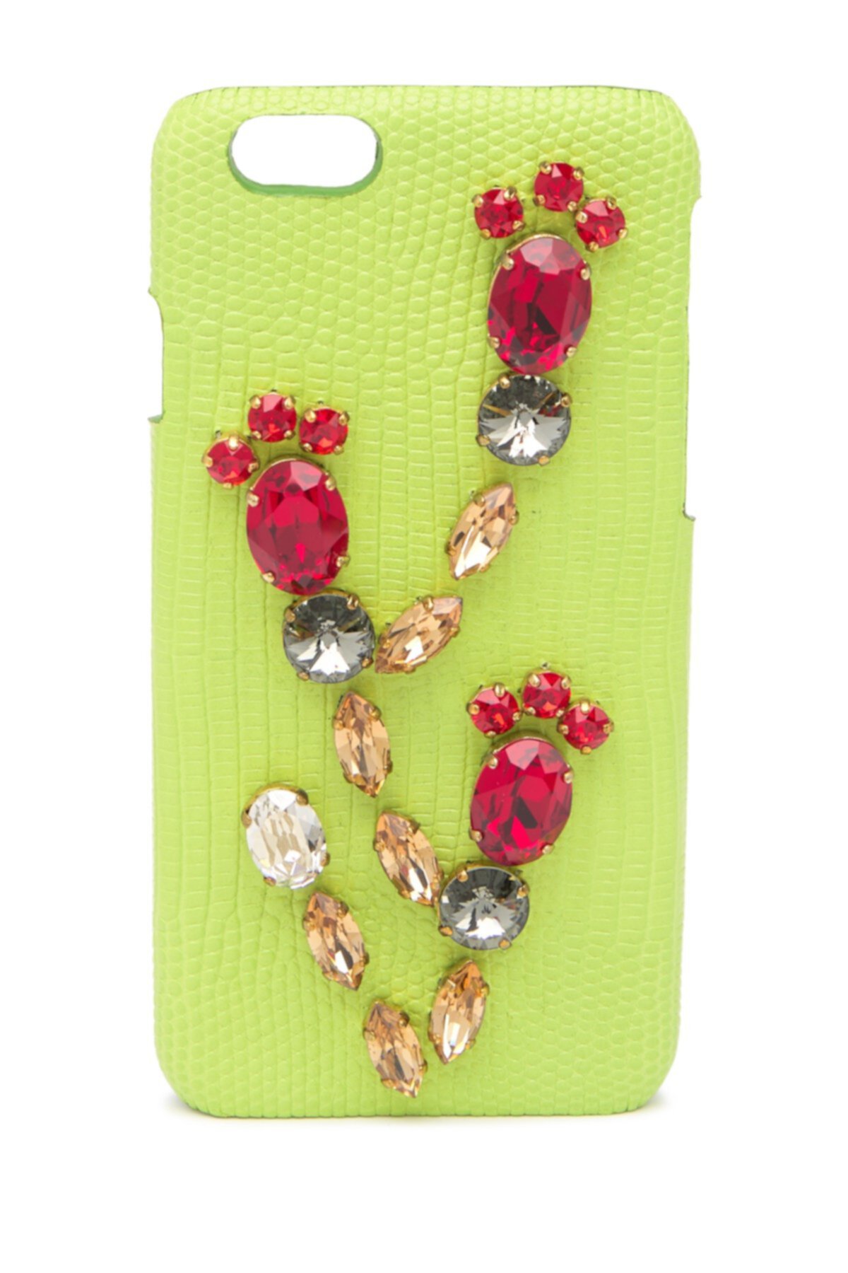 Кожаный чехол для iPhone 6S с тиснением под рептилию Dolce & Gabbana