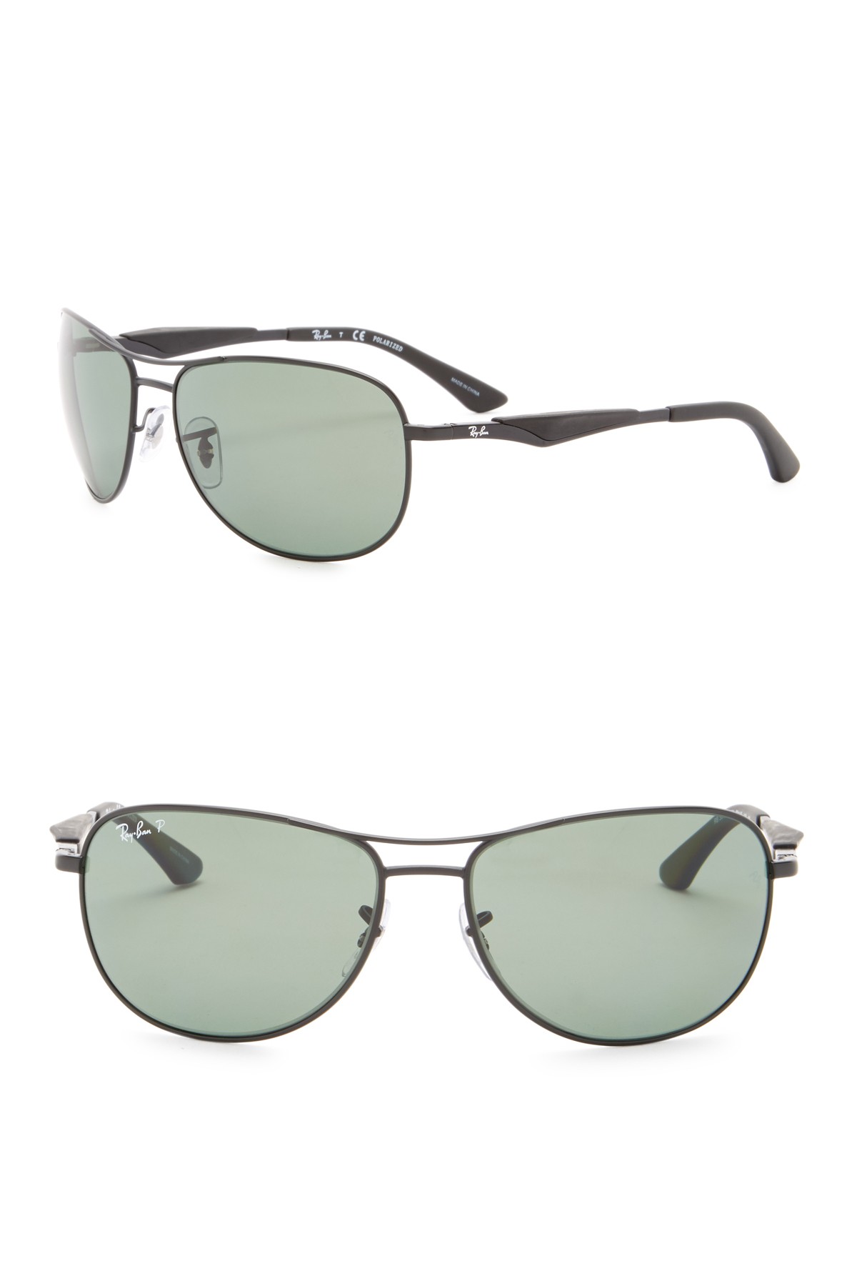 59-мм поляризованные солнцезащитные очки-авиаторы Ray-Ban