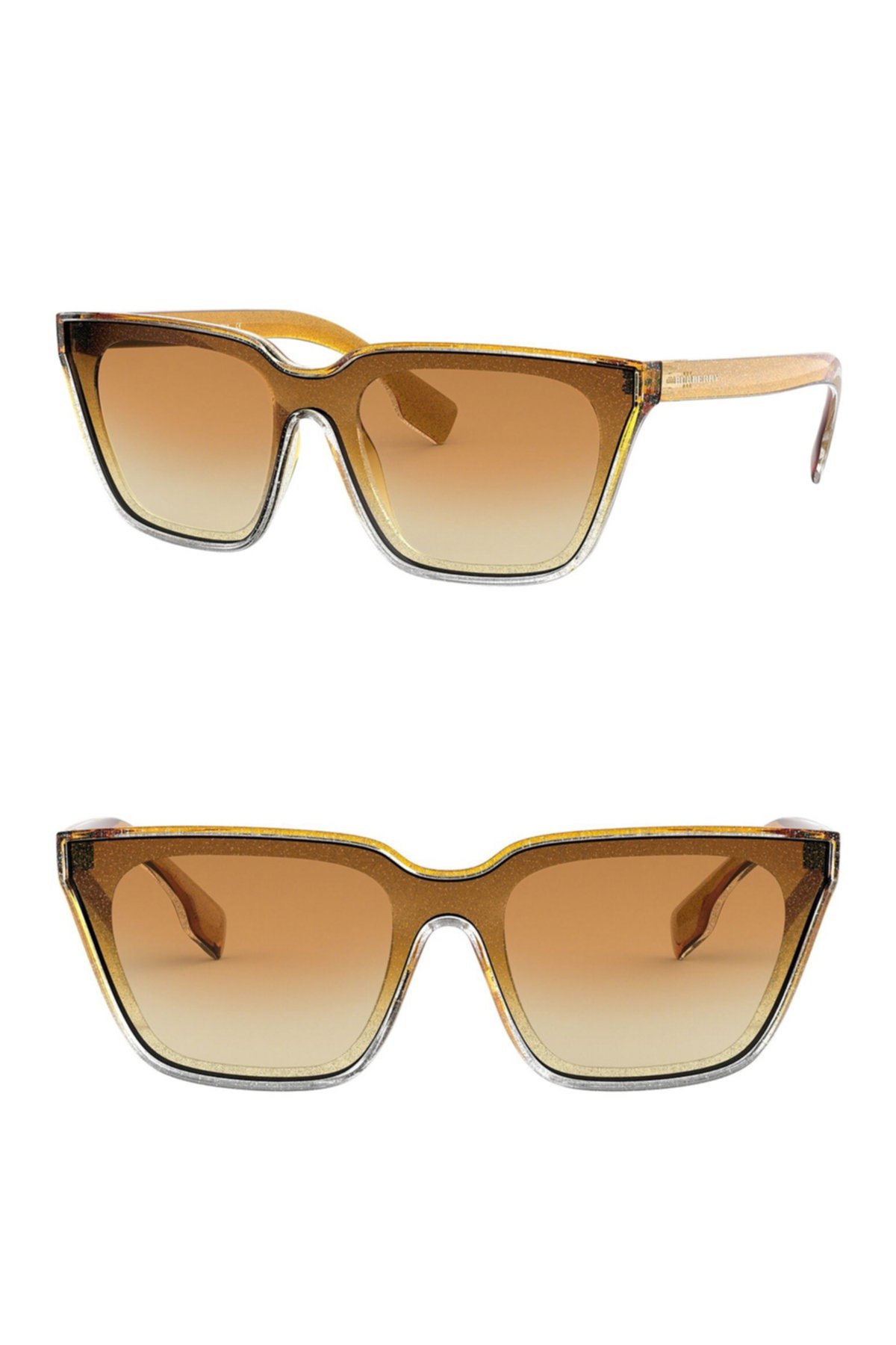 50-миллиметровые квадратные солнцезащитные очки Burberry