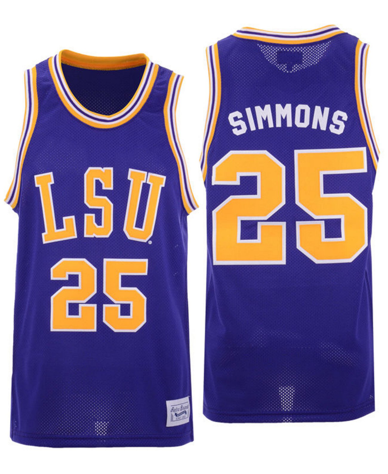Мужская футболка Ben Simmons LSU Tigers Throwback Retro Brand