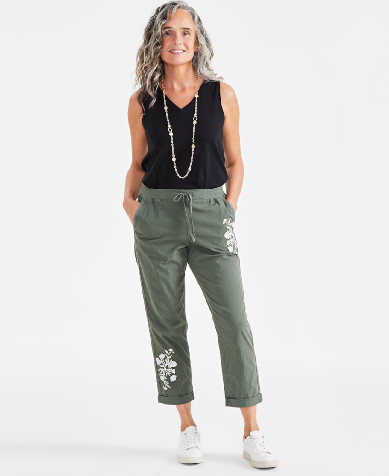 Women's Pull On Cuffed Pants, Created for Macy's Style & Co