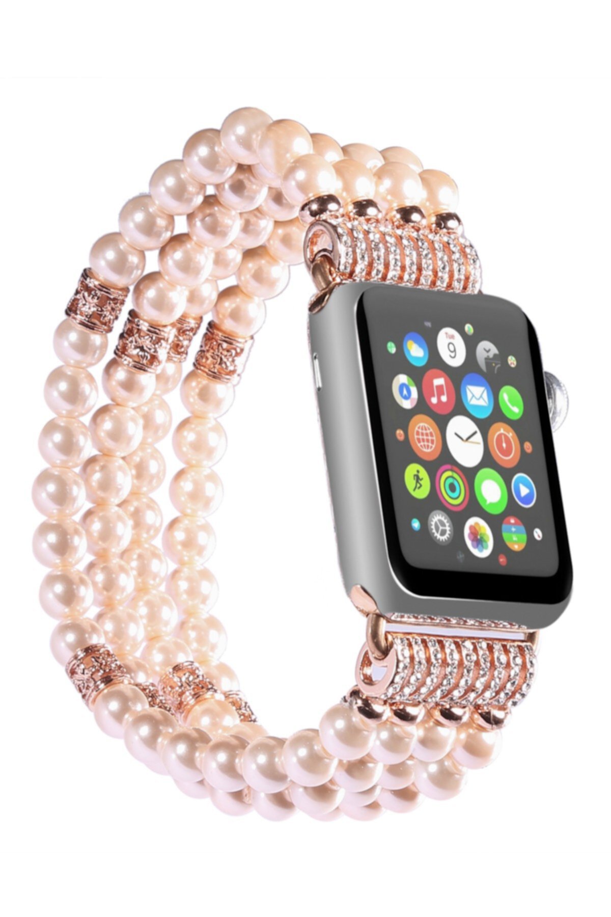 Розовый Искусственный Жемчуг 42мм Apple Watch 1/2/3/4 Fashion Band POSH TECH