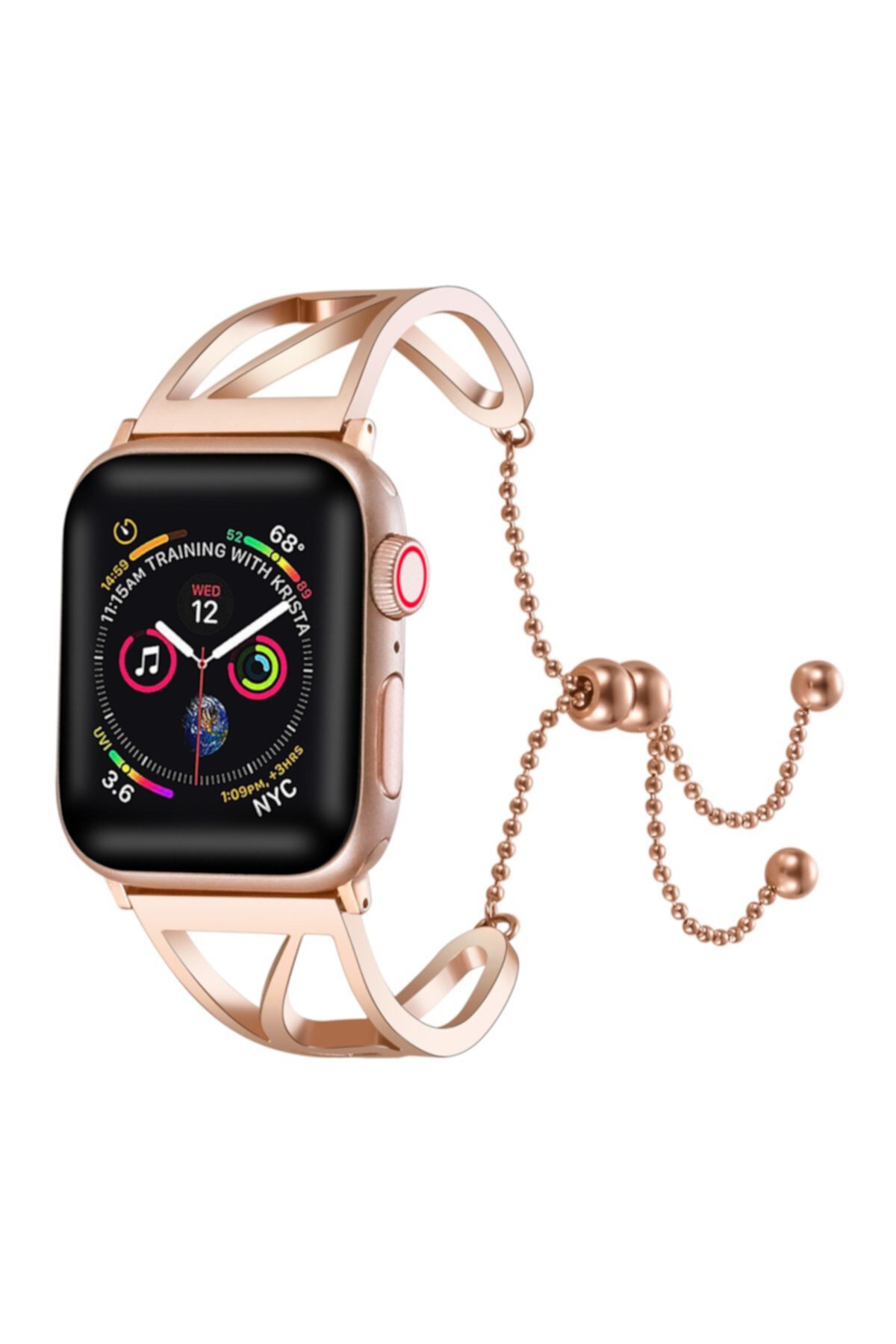 Розовое золото Элегантные 42мм Apple Watch 1/2/3/4 Band POSH TECH