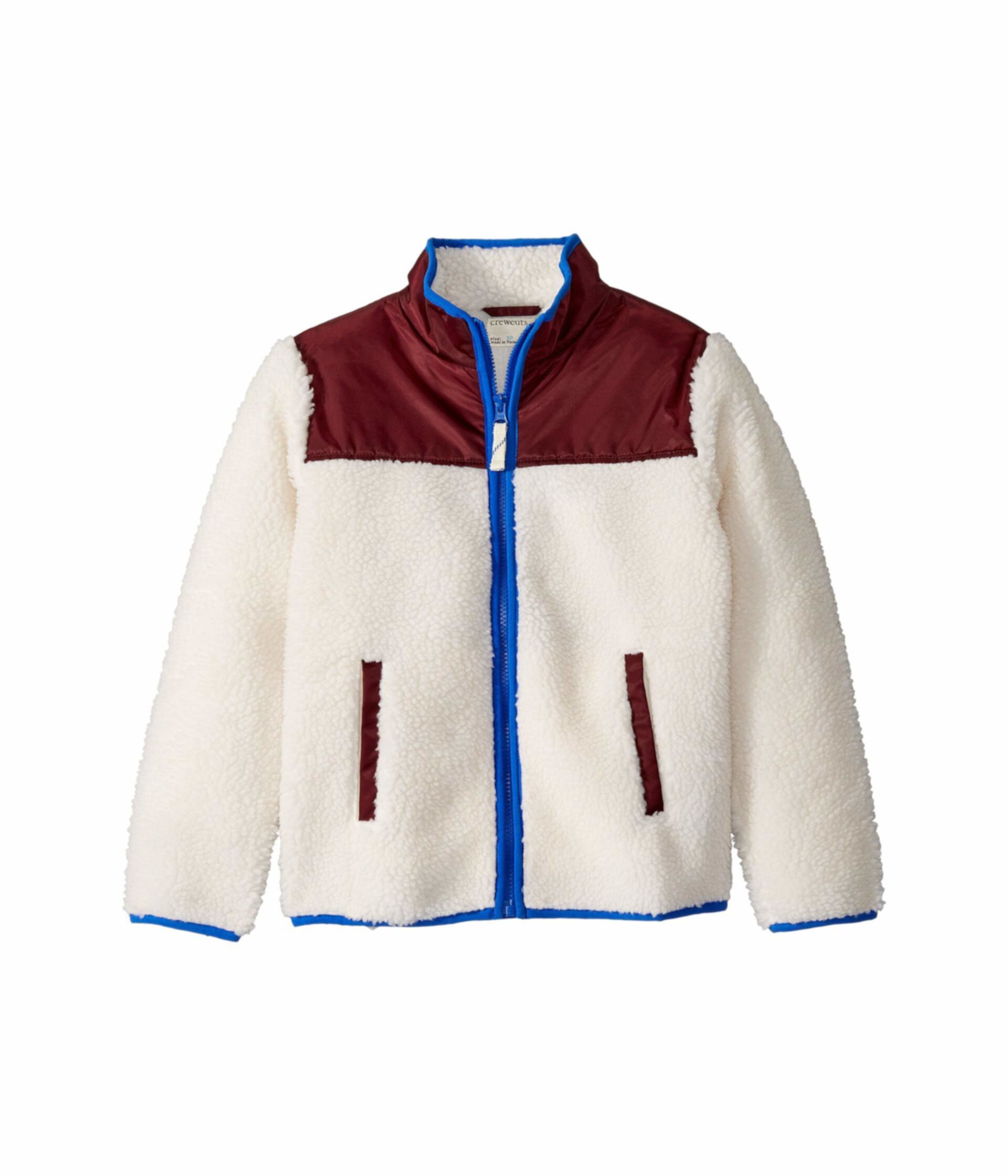 Куртка-шерп с цветными блоками (для малышей / маленьких детей / больших детей) J.Crew
