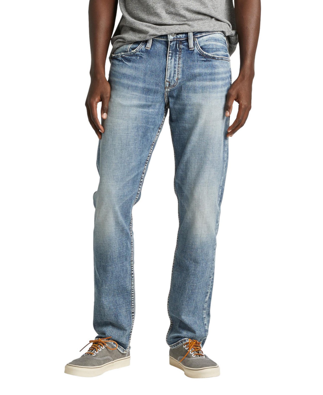 Мужские классические прямые джинсы Machray прямого кроя Silver Jeans Co.