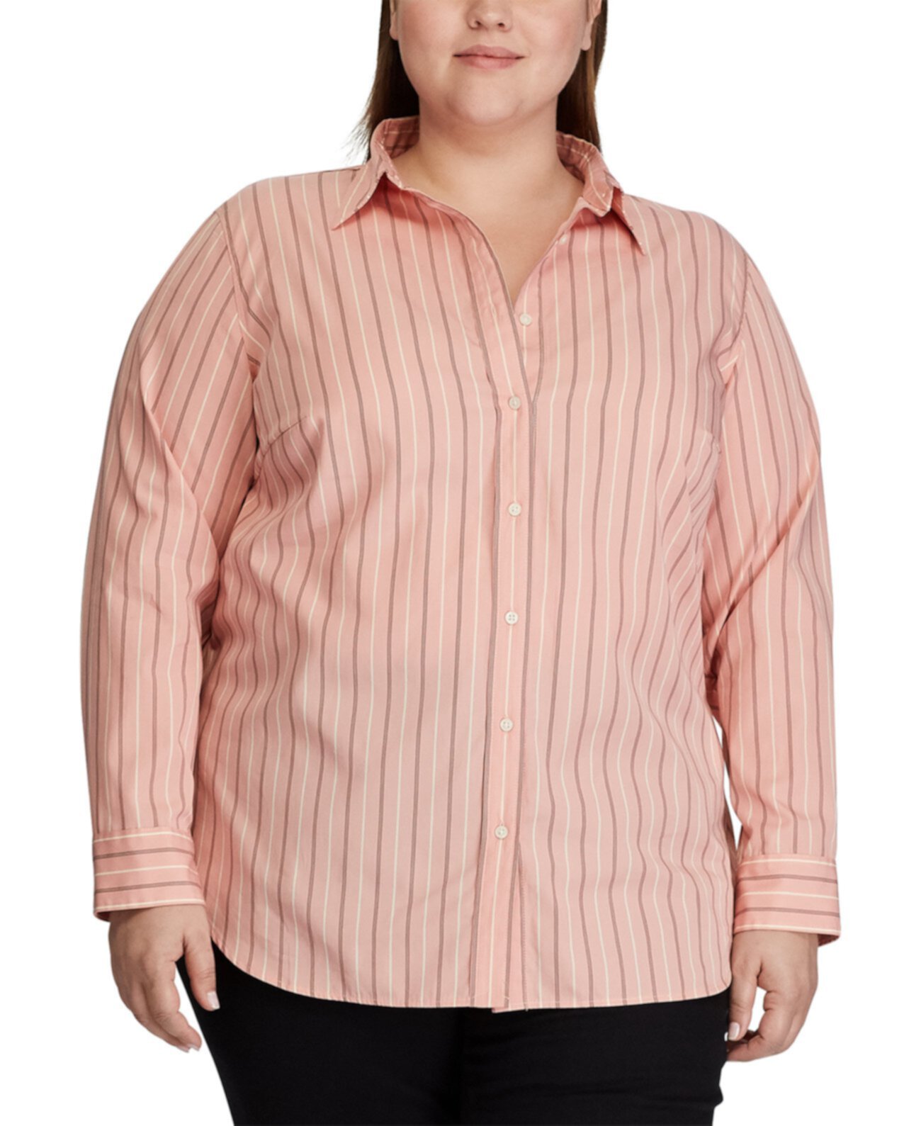 Хлопковая рубашка большого размера Ralph Lauren