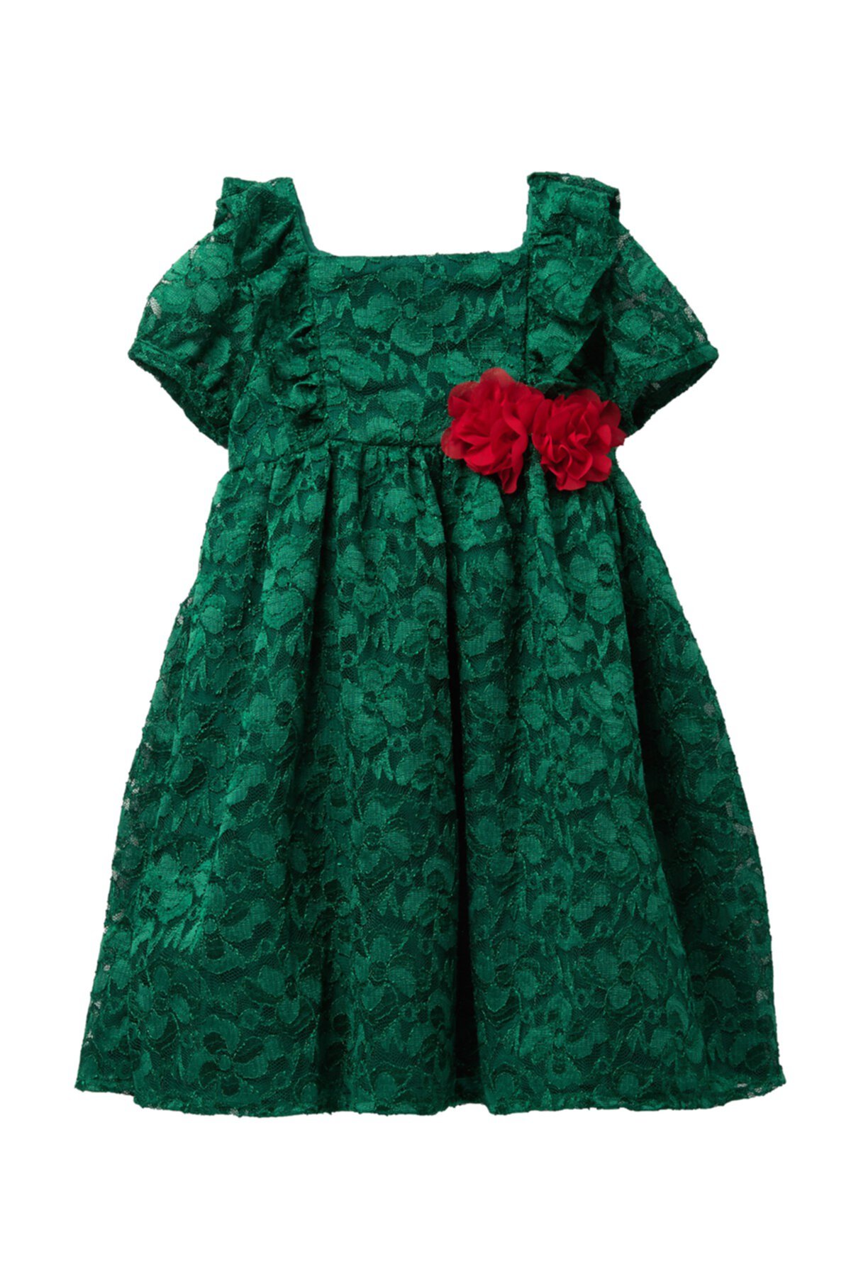 Кружевное платье с рюшами и цветами (для малышей и маленьких девочек) Laura Ashley