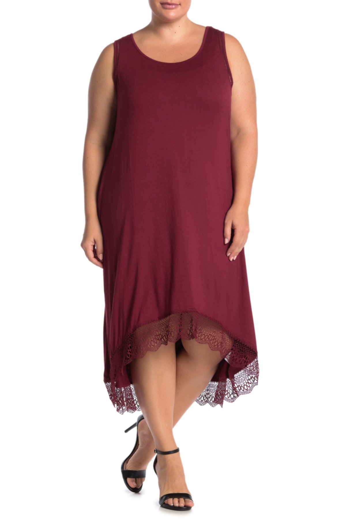 Платье без рукавов с длинными рукавами (плюс размер) Nina Leonard