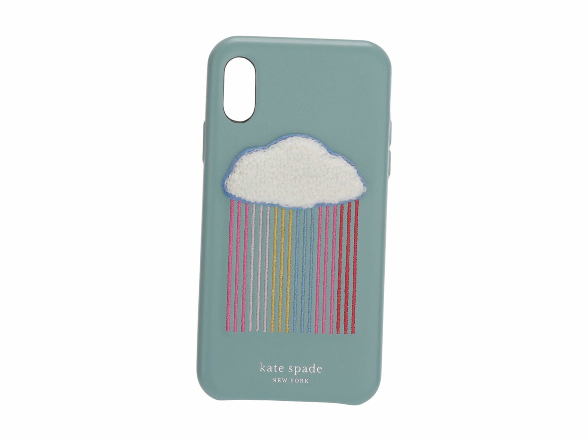 Чехол для телефона с заплатками Rainbow Cloud для iPhone XS Kate Spade New York