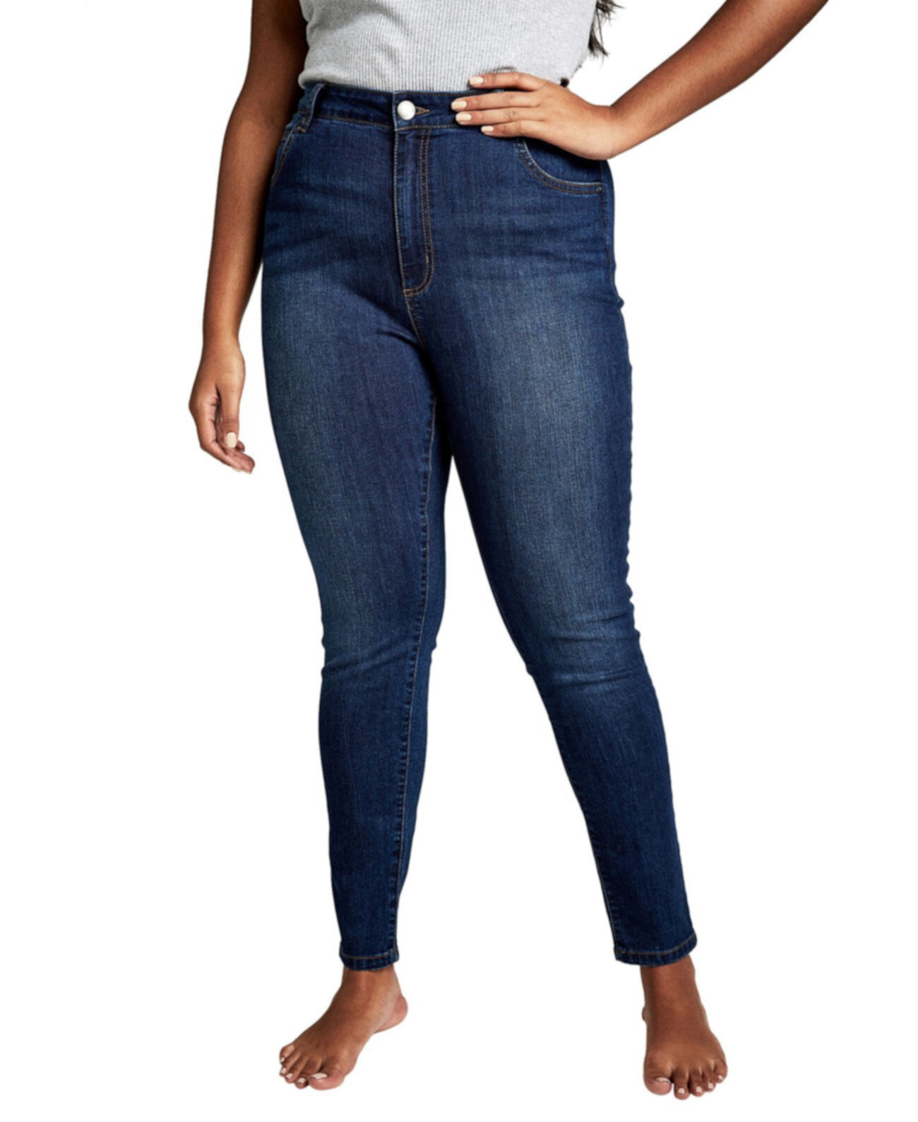 Высокая кривая Adrianna Skinny High Jean, Большой размер COTTON ON