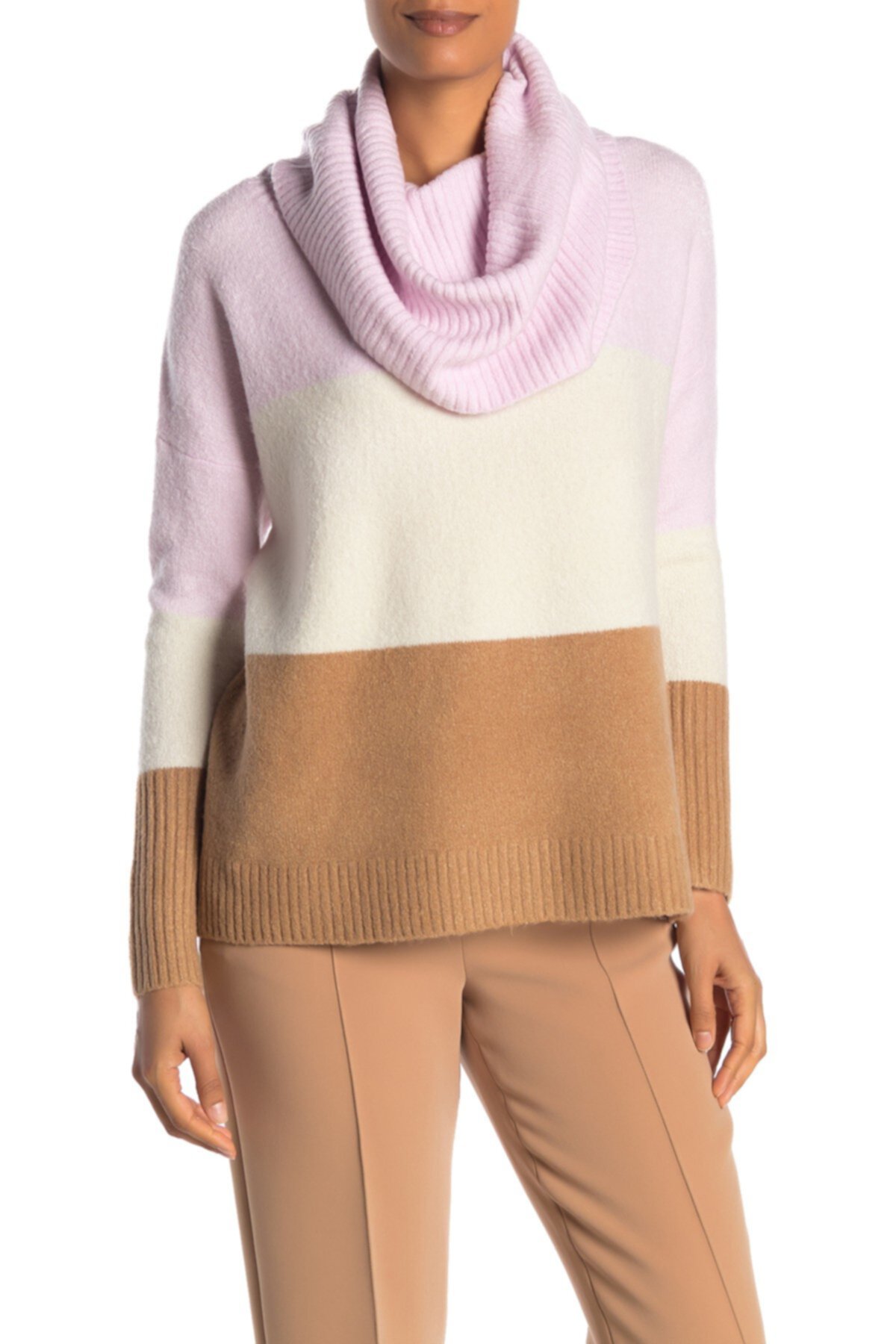 Шерстяной свитер в рубчик с цветочным узором French Connection
