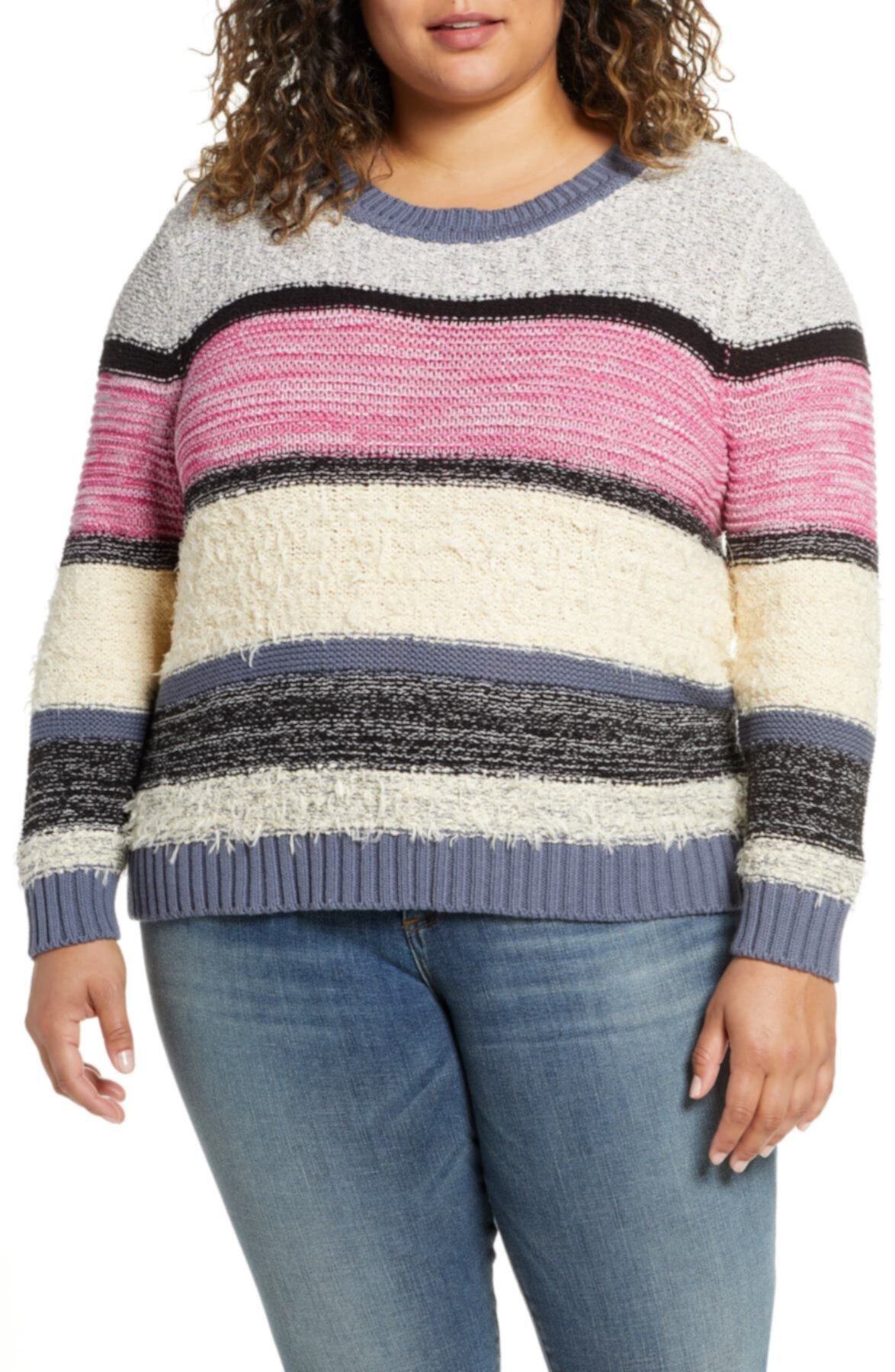 Полосатый свитер Marl (Большой размер) Caslon