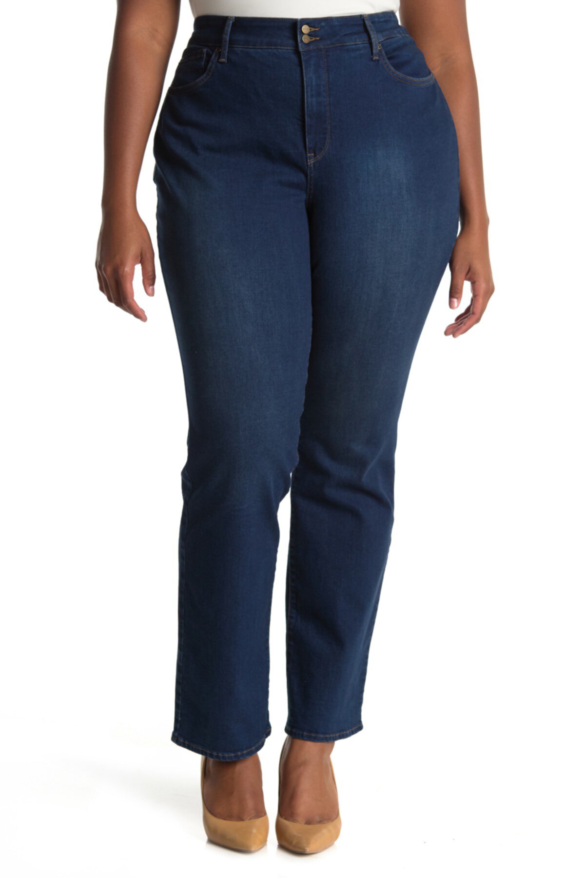 Мэрилин прямые джинсы ноги (плюс размер) NYDJ
