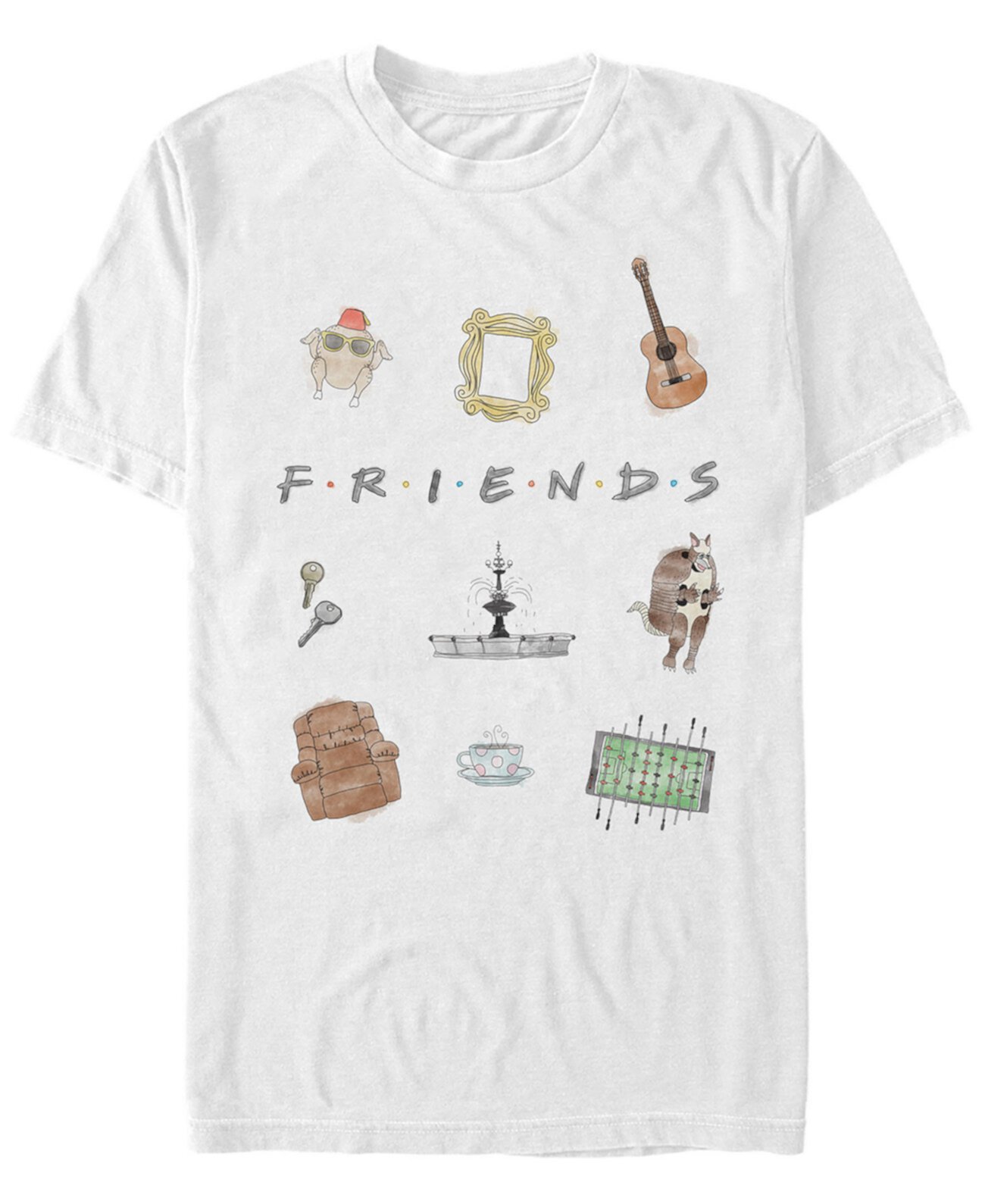 Мужская футболка с коротким рукавом Friends Sketch Icons FIFTH SUN