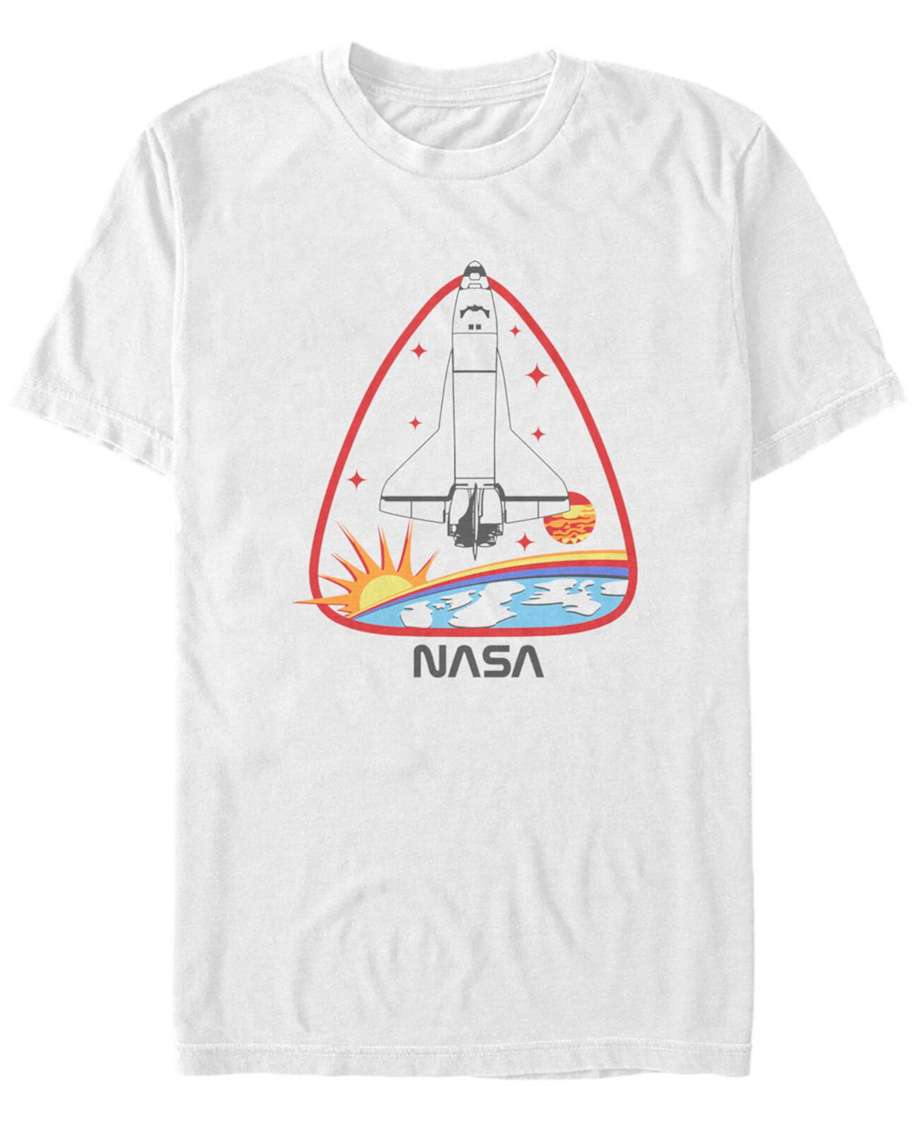 Мужская футболка с короткими рукавами и значком ракетного корабля NASA FIFTH SUN