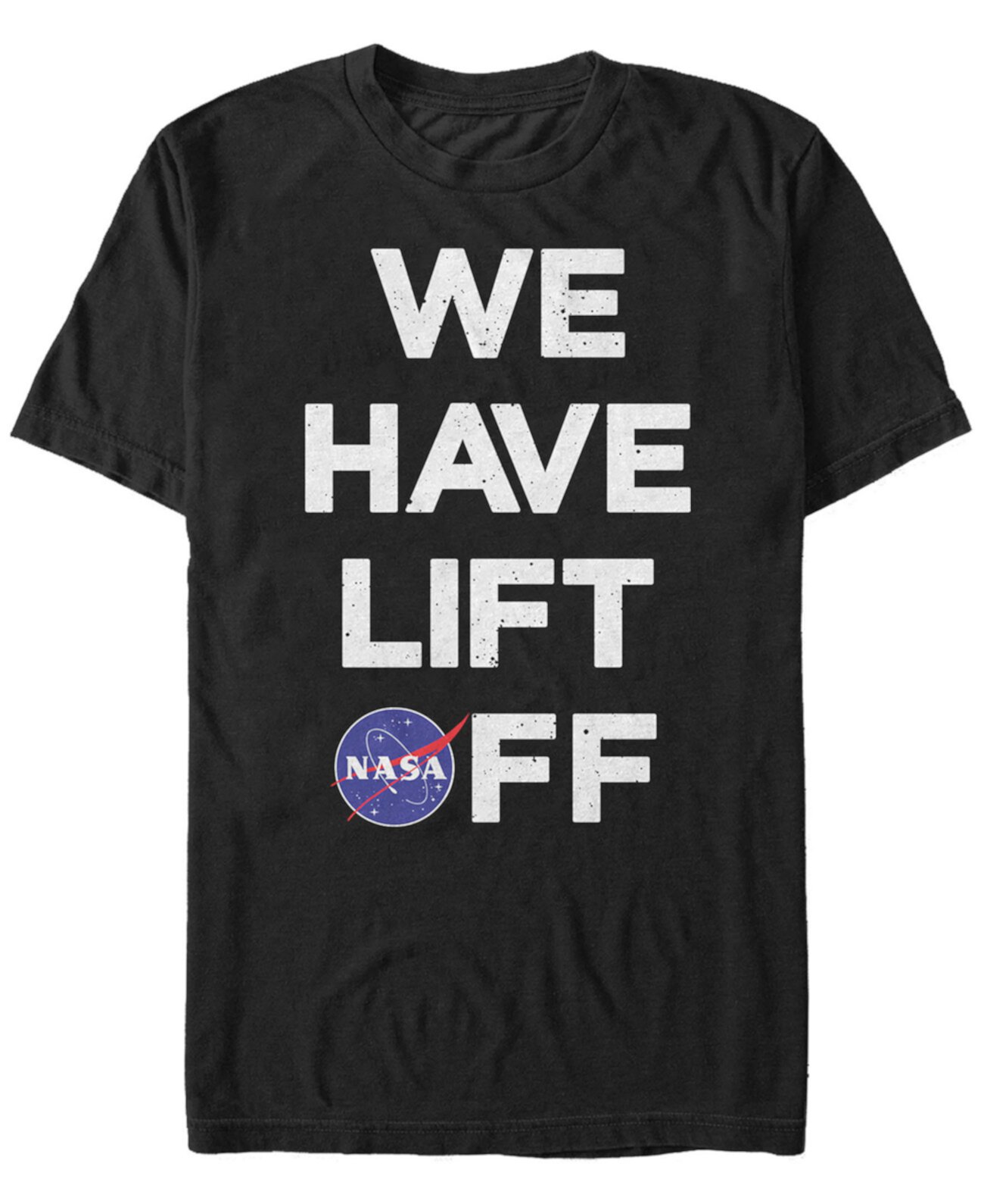 НАСА Мужская футболка с коротким рукавом We Lift Off Text FIFTH SUN