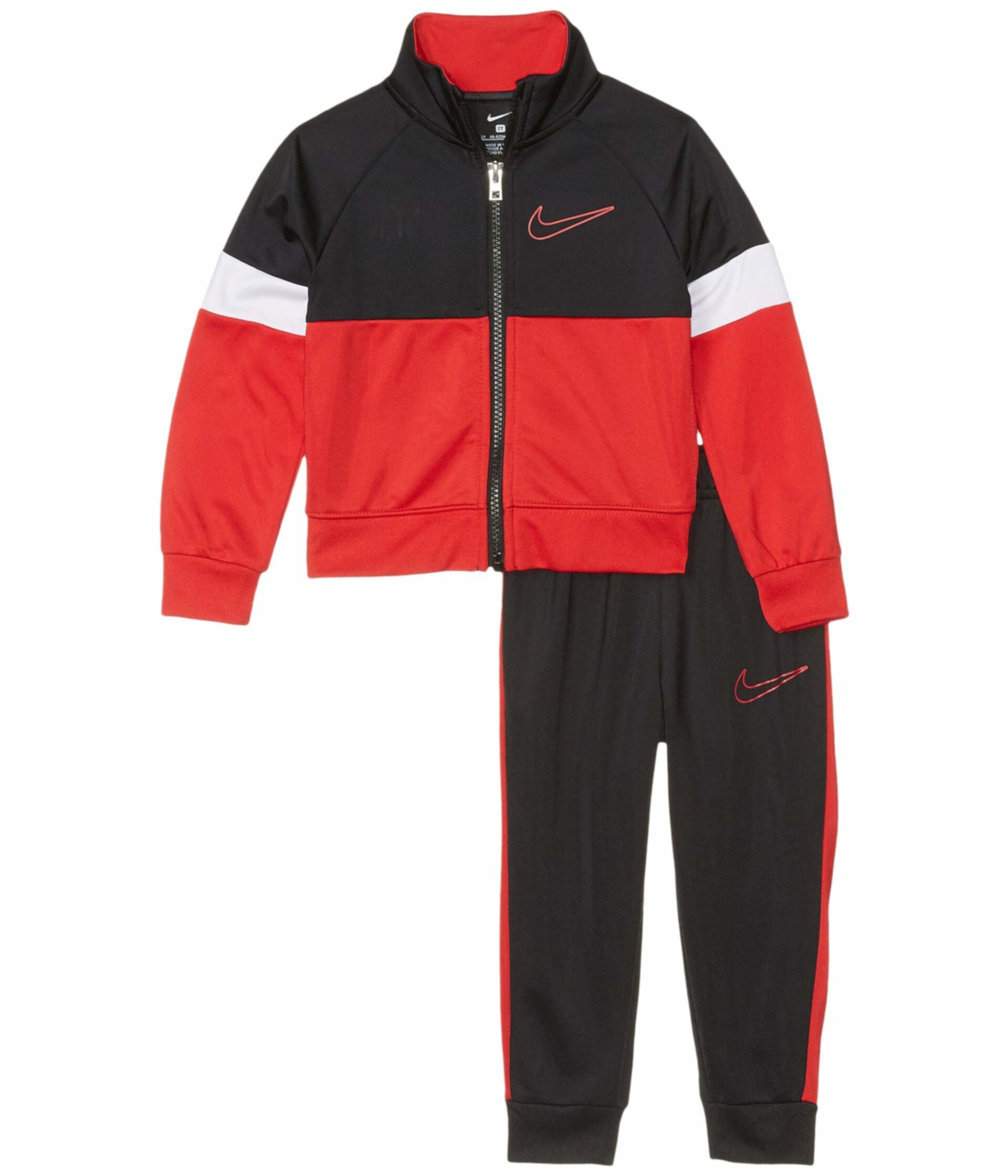 Куртка на молнии с цветными блоками / набор для бегунов (для малышей) Nike Kids