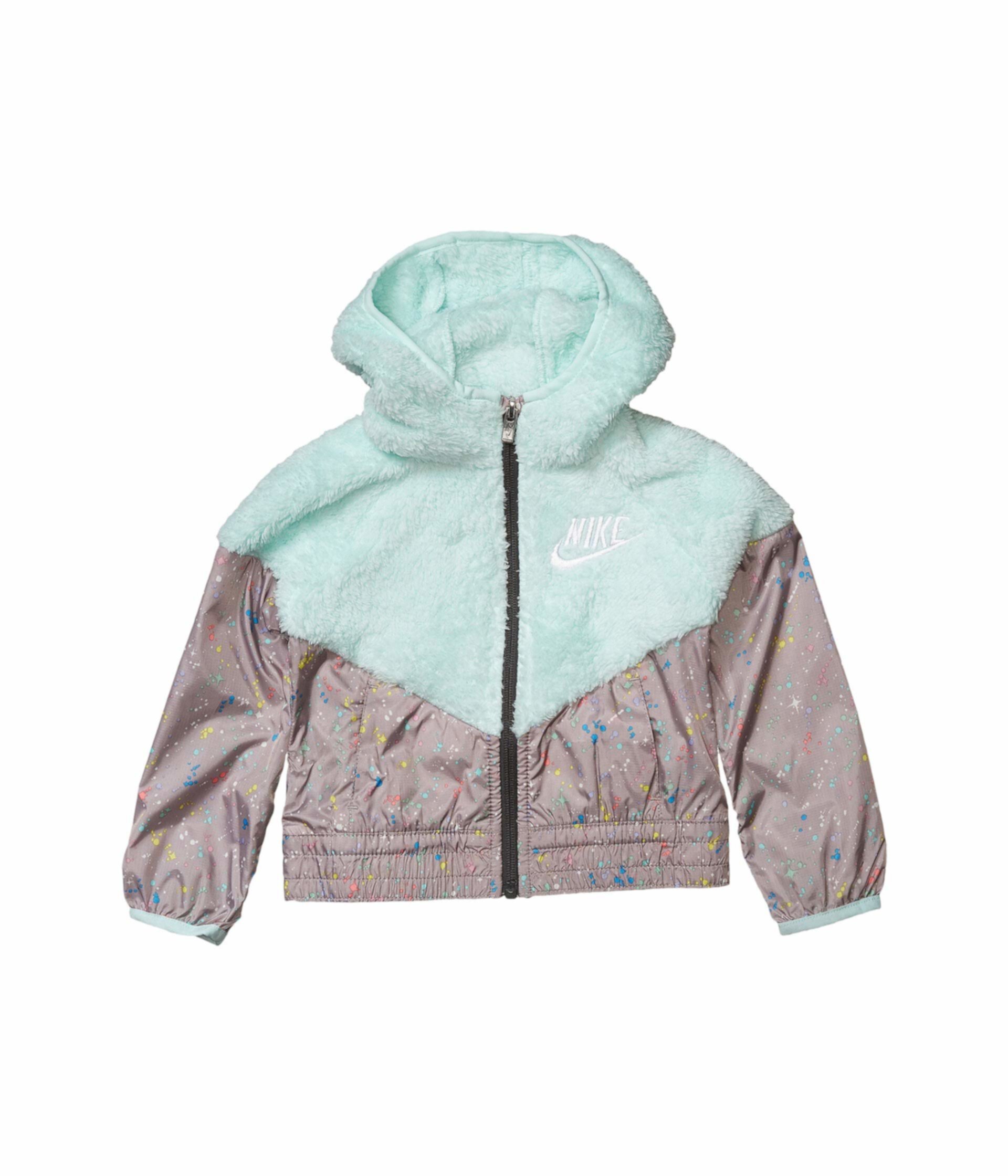 Sherpa Windrunner Полная куртка на молнии (для малышей) Nike Kids