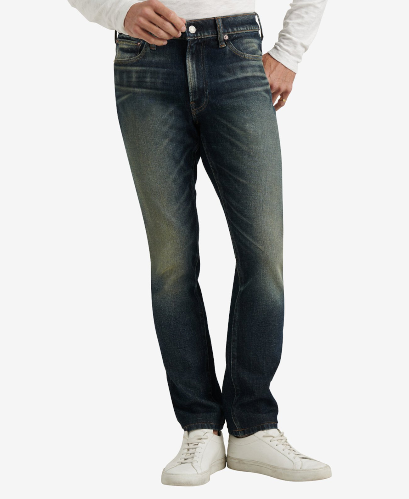 Мужские прямые эластичные джинсы 410 Slim Lucky Brand