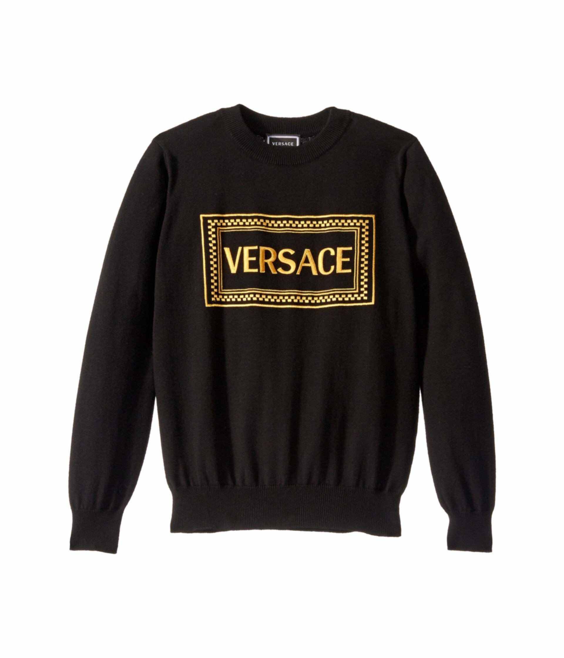 Вязаный свитер с логотипом (Big Kids) Versace Kids