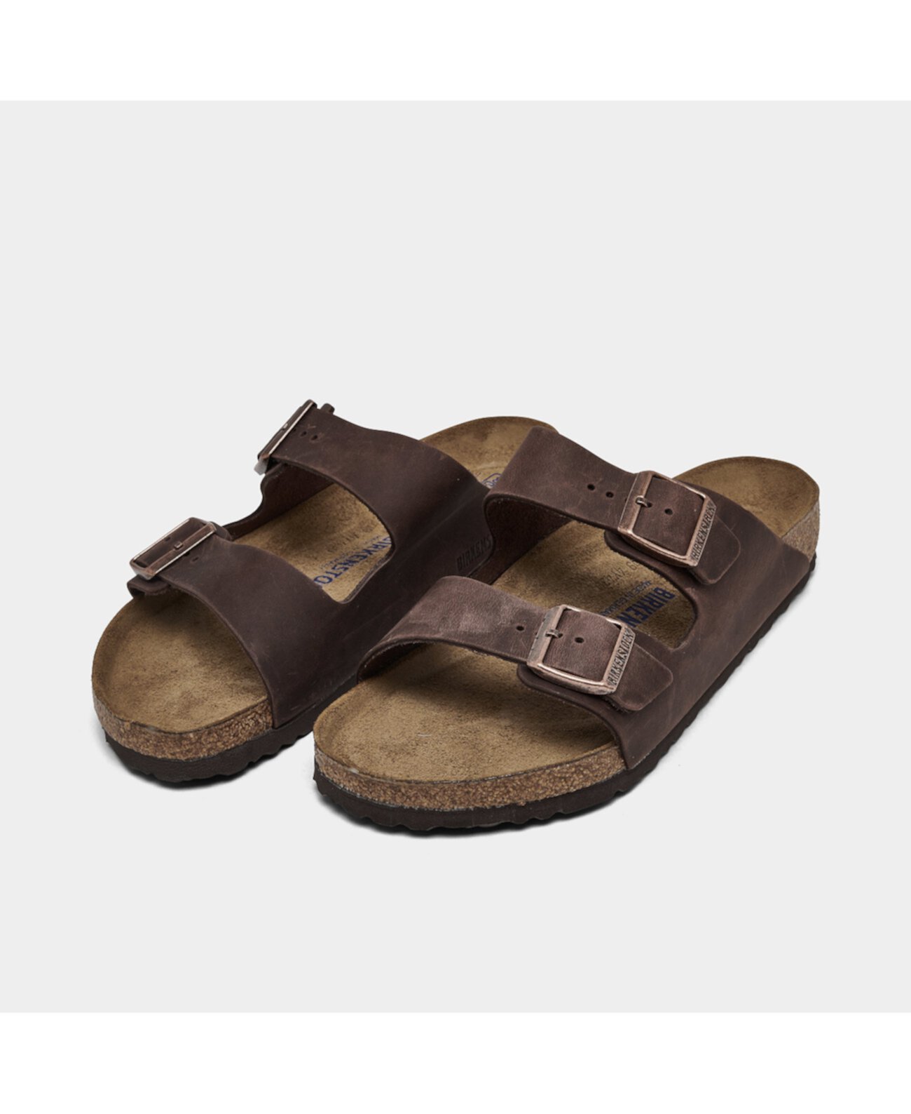 Мужские кожаные сандалии Birkenstock Arizona Essentials с двумя ремешками и мягкой стелькой Birkenstock