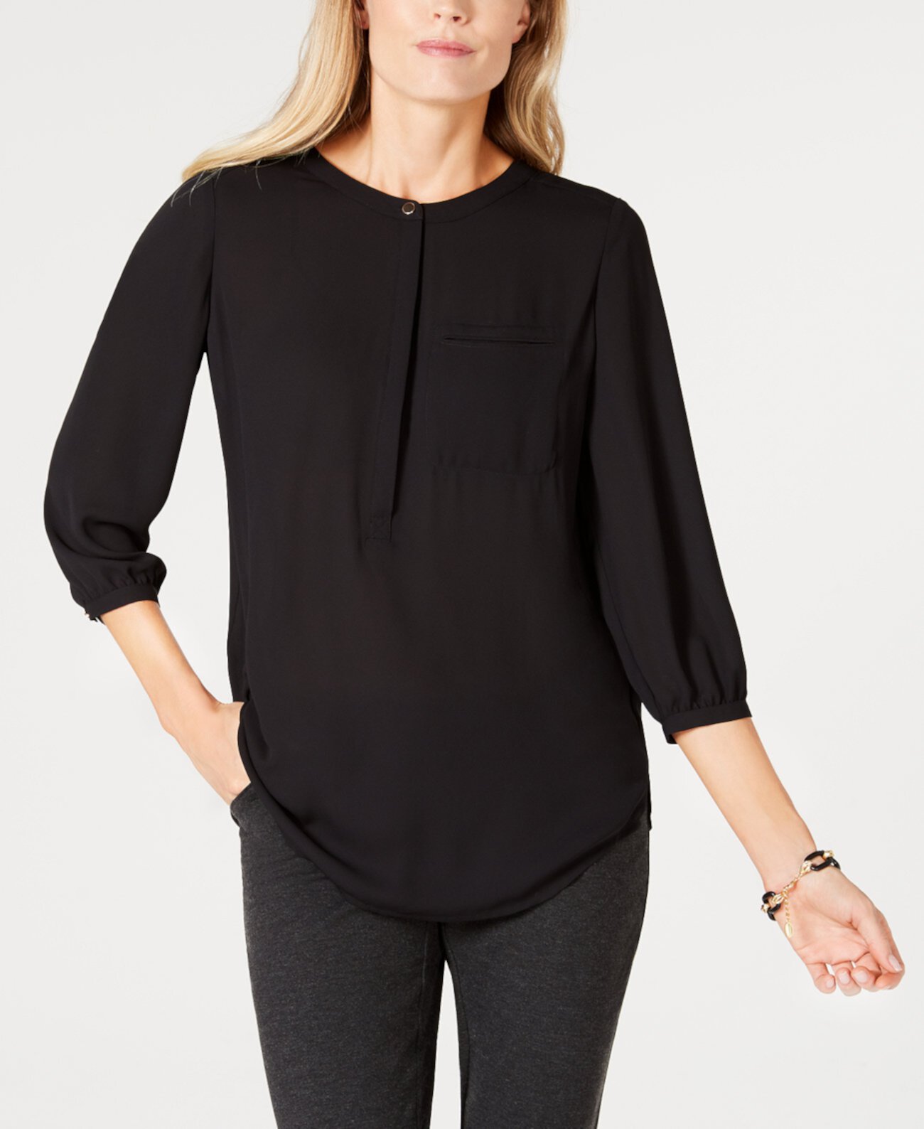 Плиссированная блуза, созданная для Macy's J&M Collection