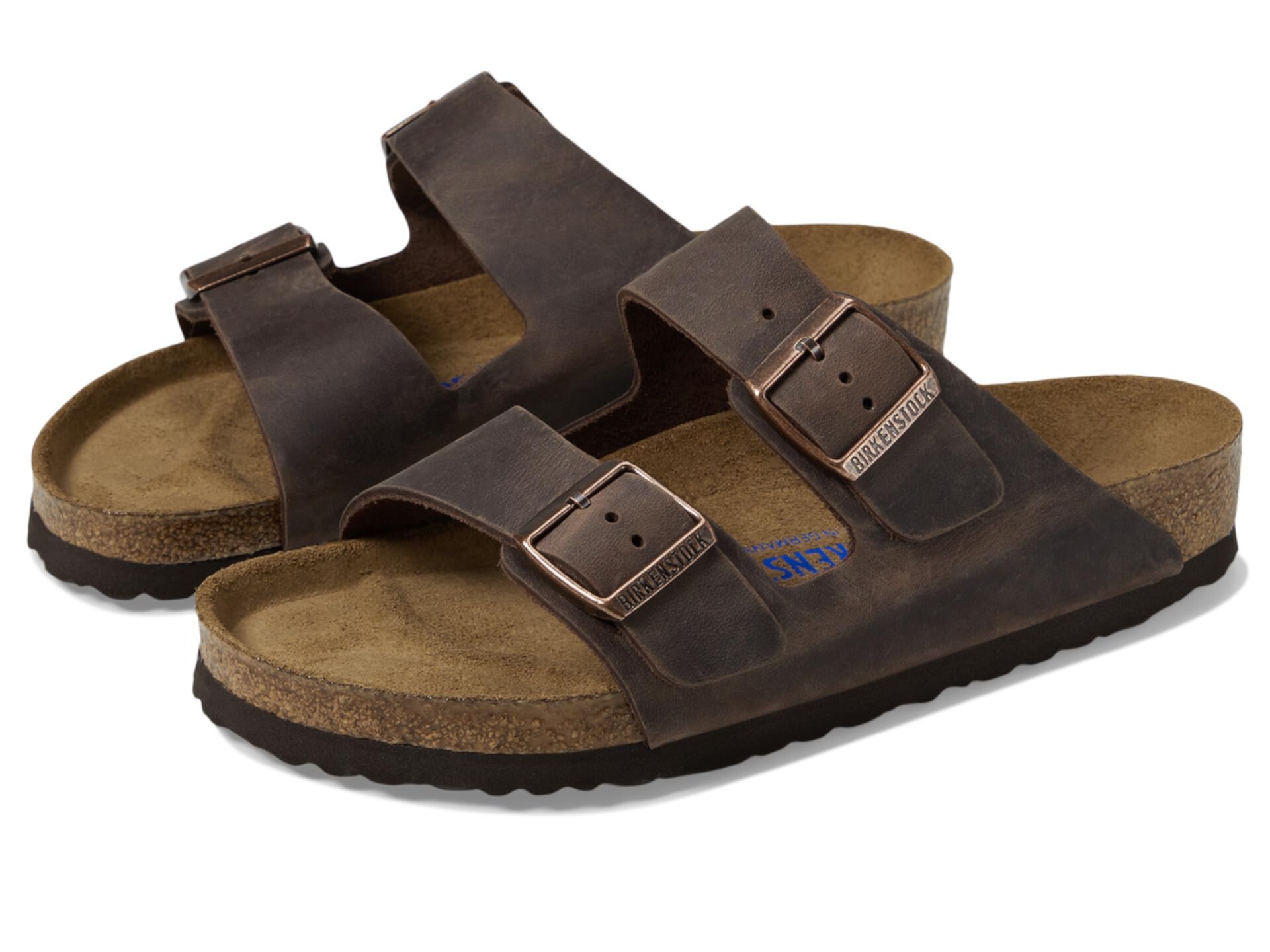 Унисекс Сандалии на плоской подошве Birkenstock Arizona Soft Footbed - Oiled Leather Birkenstock