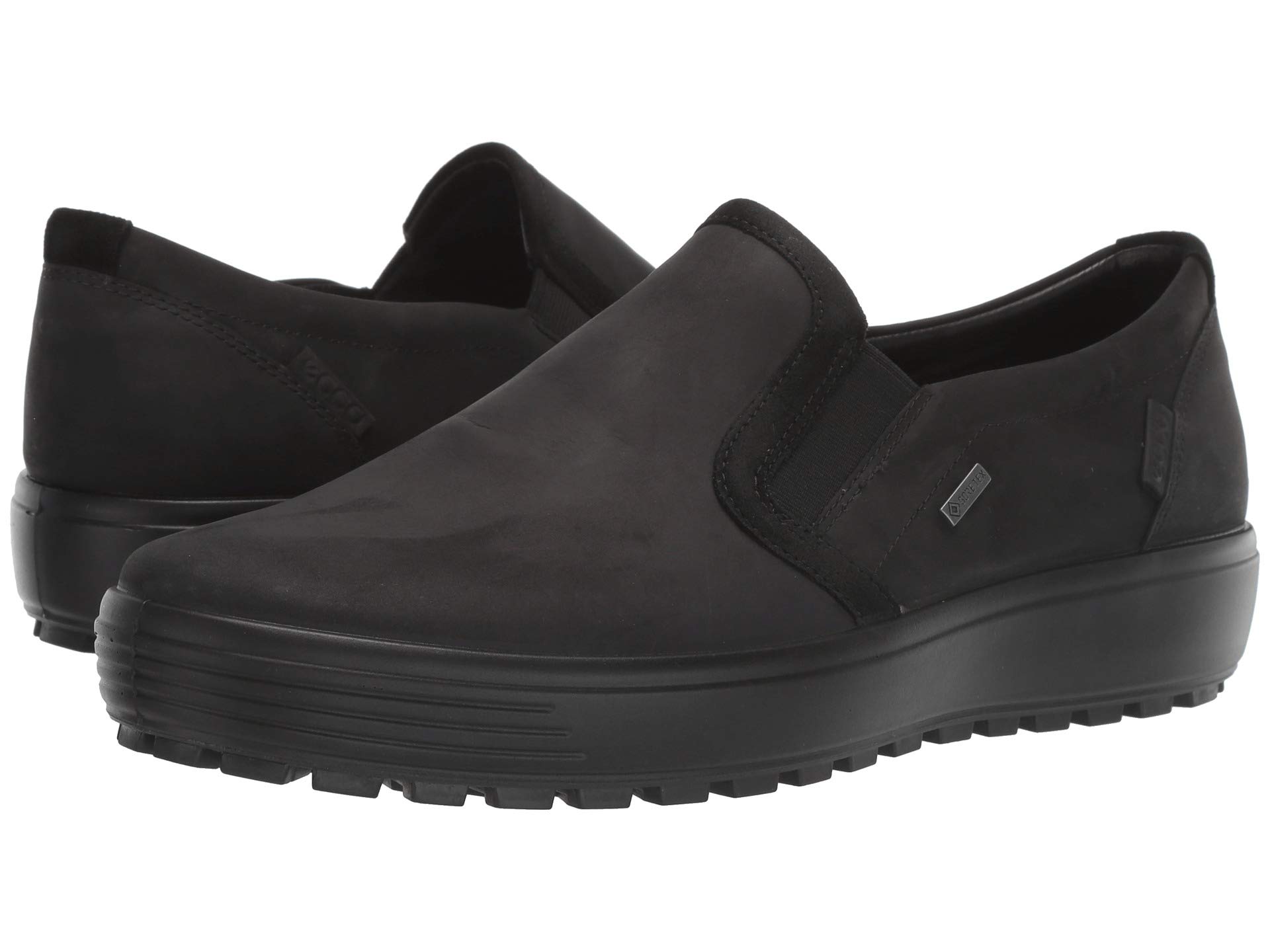 Кроссовки Ecco Soft 7 Tred GORE-TEX® Slip-On с замшевым верхом и прочной подошвой для влажной погоды Ecco