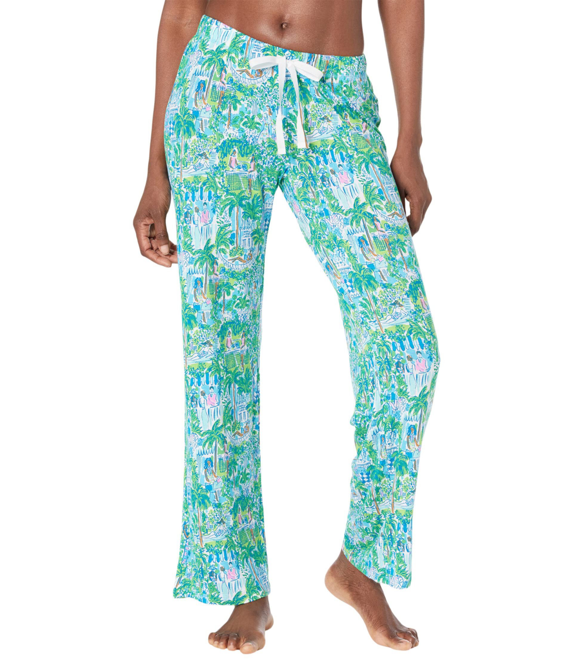 Карамельные трикотажные пижамные брюки с эластичным поясом от Lilly Pulitzer PJ Lilly Pulitzer