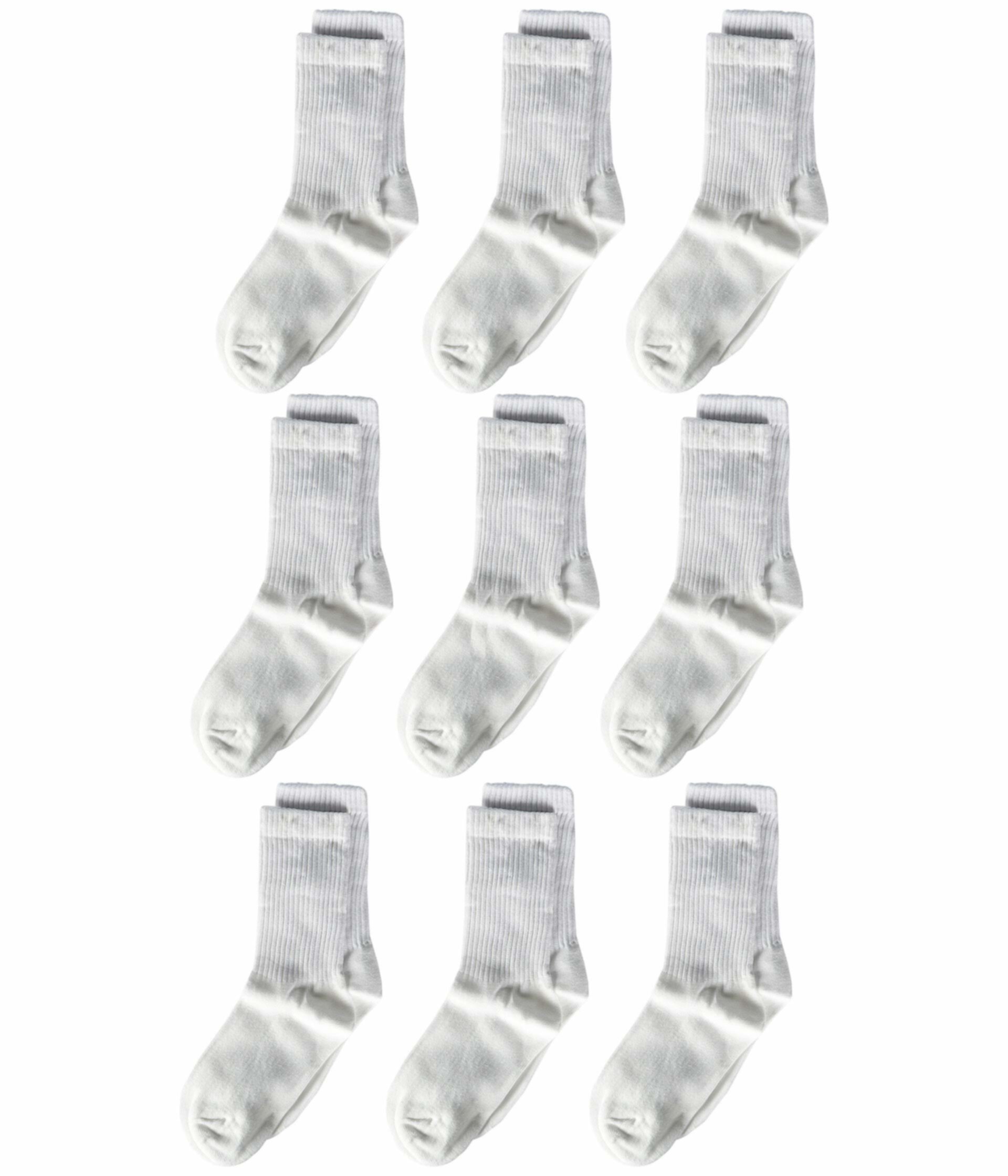 Бесшовные спортивные носки с круглым вырезом без подушки, набор из 9 (для малышей / маленьких детей / больших детей / взрослых) Jefferies Socks