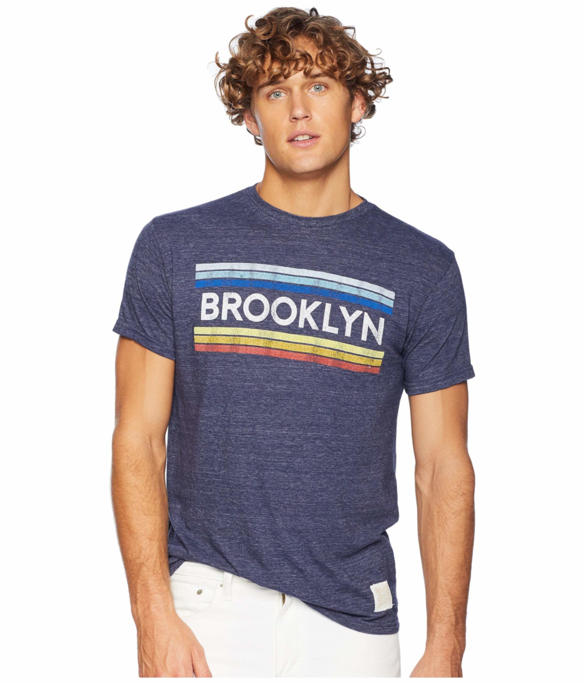 Бруклинская футболка с тремя блендами Vintage The Original Retro Brand
