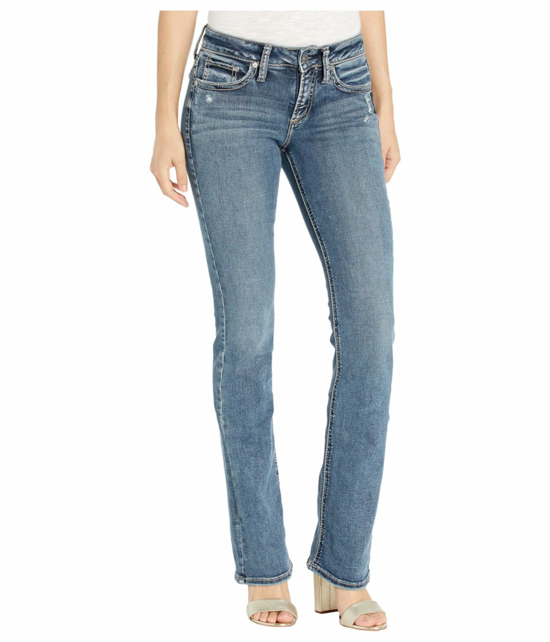 Узкие джинсы-кроссовки Suki со средней посадкой в цвете Индиго L93606SDG366 Silver Jeans Co.