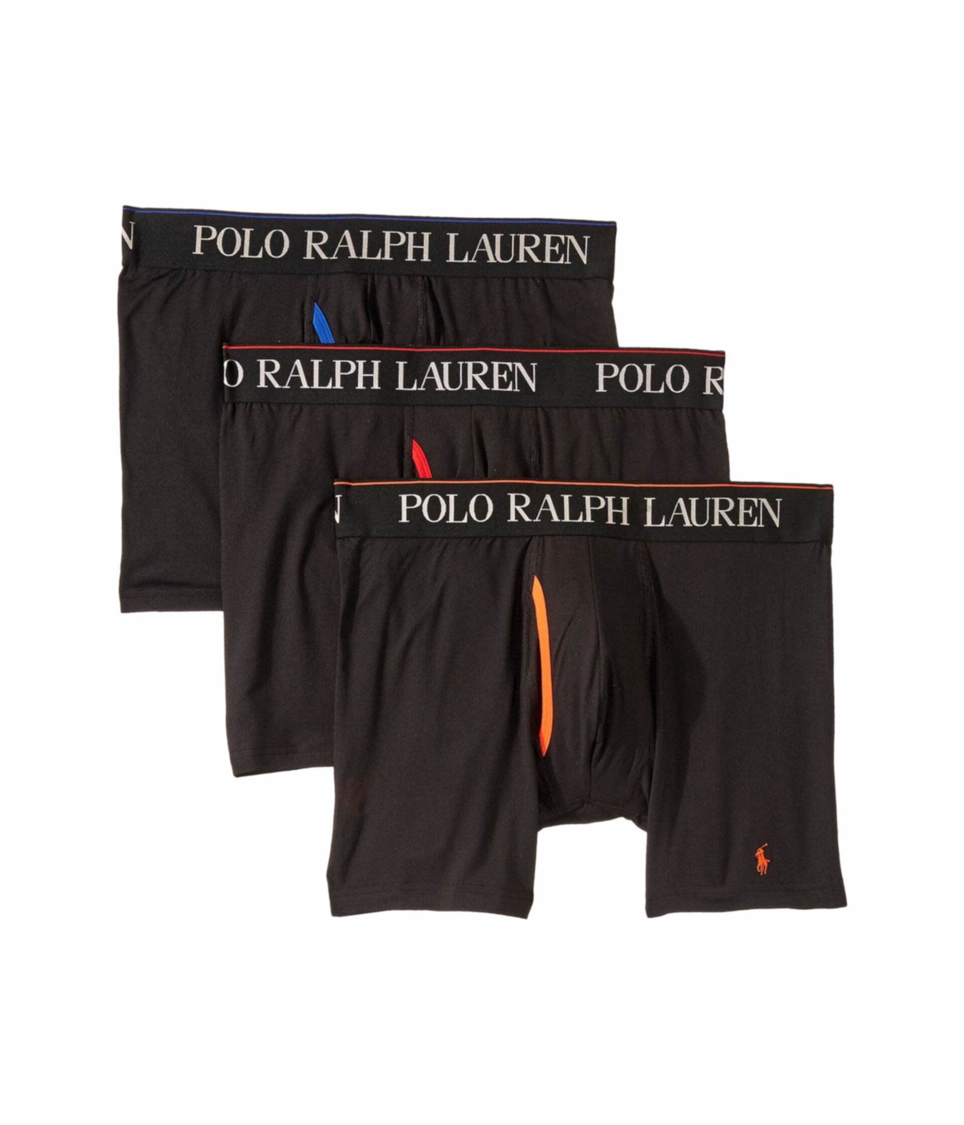 Комплект из 3 боксеров Polo Ralph Lauren 4D-Flex Cool из микрофибры с четырёхсторонней растяжкой Polo Ralph Lauren