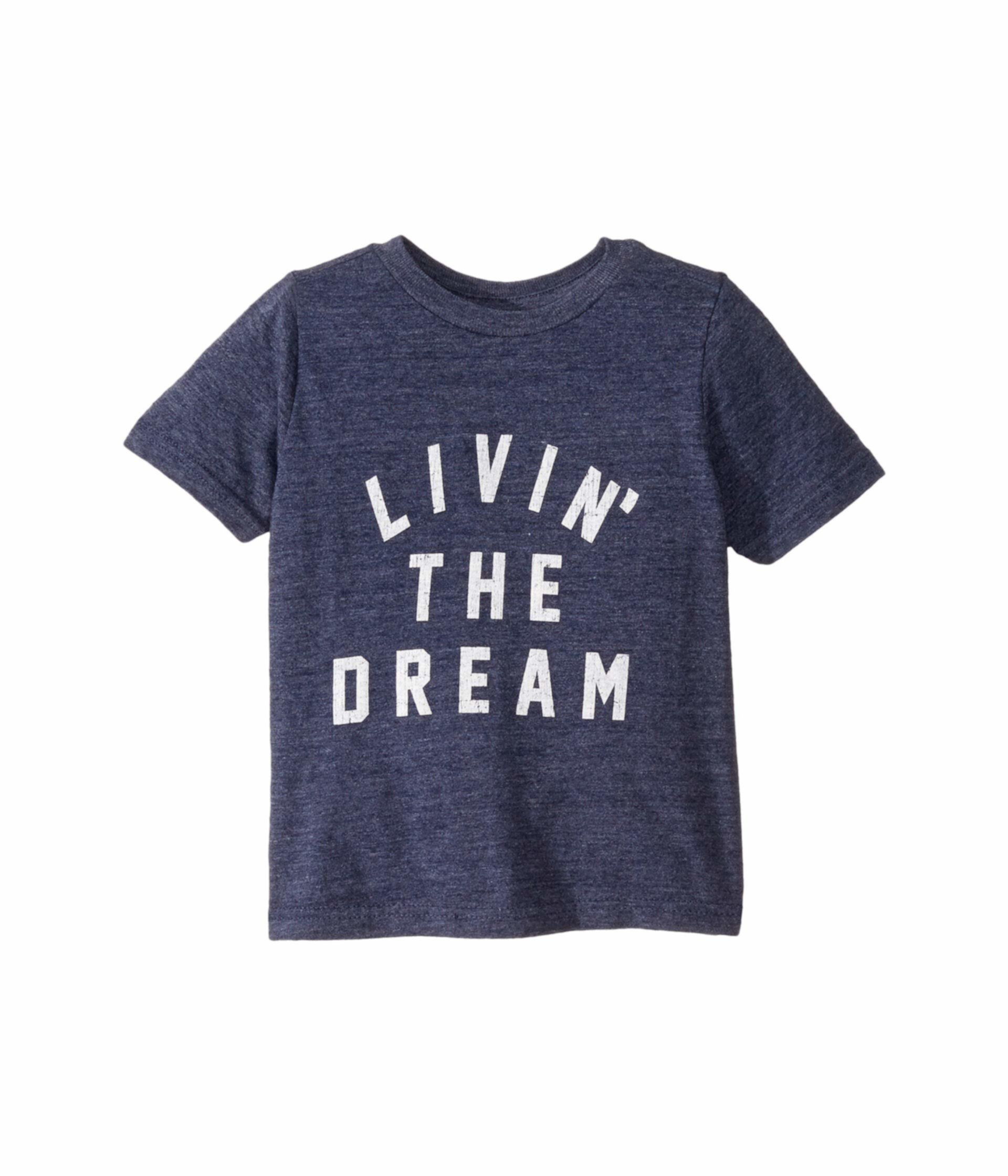 Винтажная футболка с короткими рукавами Tri-Blend Livin 'The Dream (для малышей) The Original Retro Brand Kids