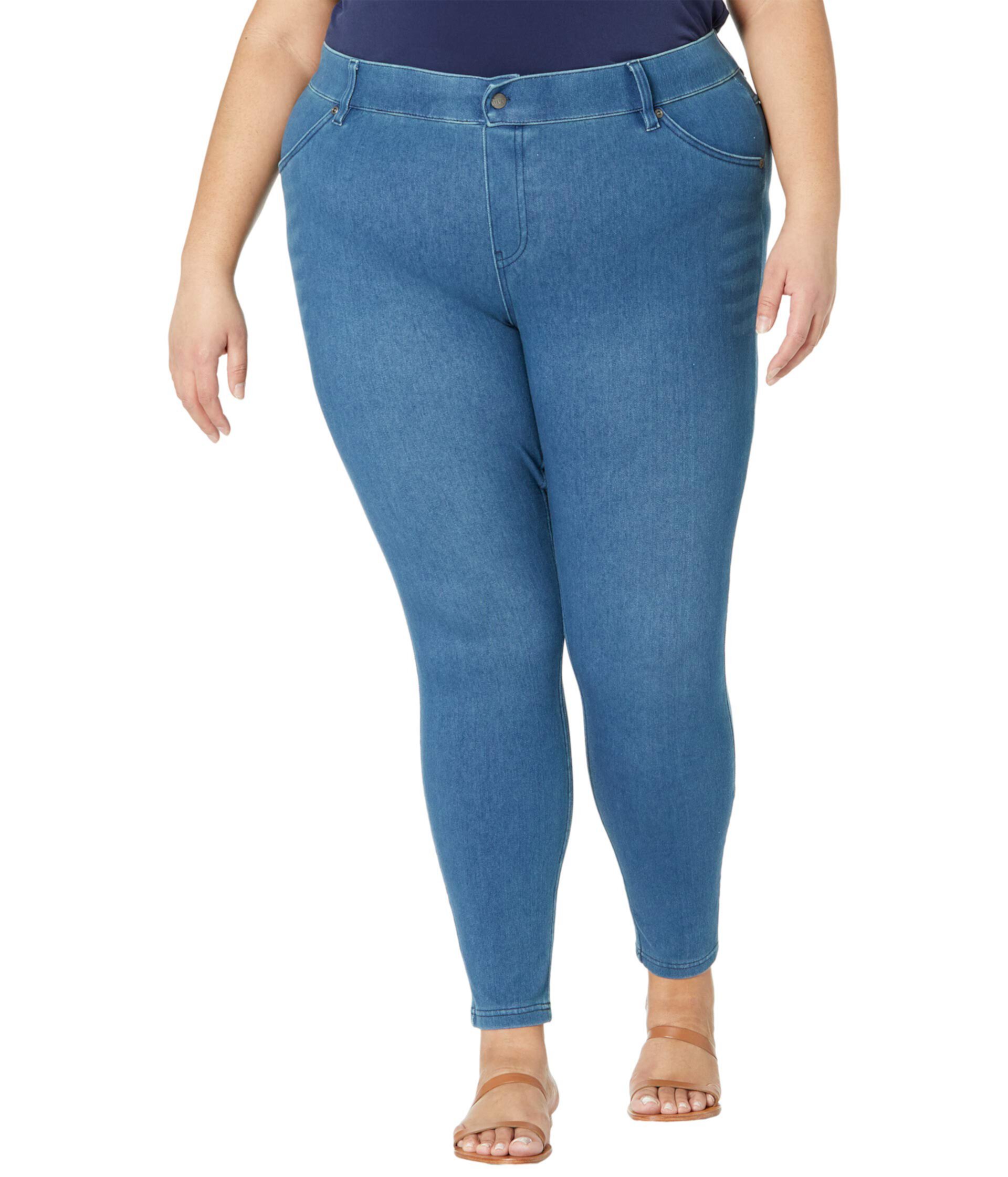 Ультрамягкие джинсовые леггинсы больших размеров с высокой талией HUE