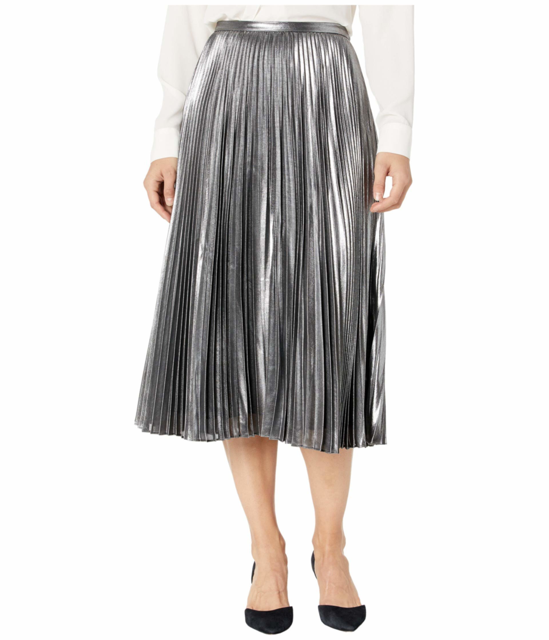Жидкая металлическая юбка Ralph Lauren