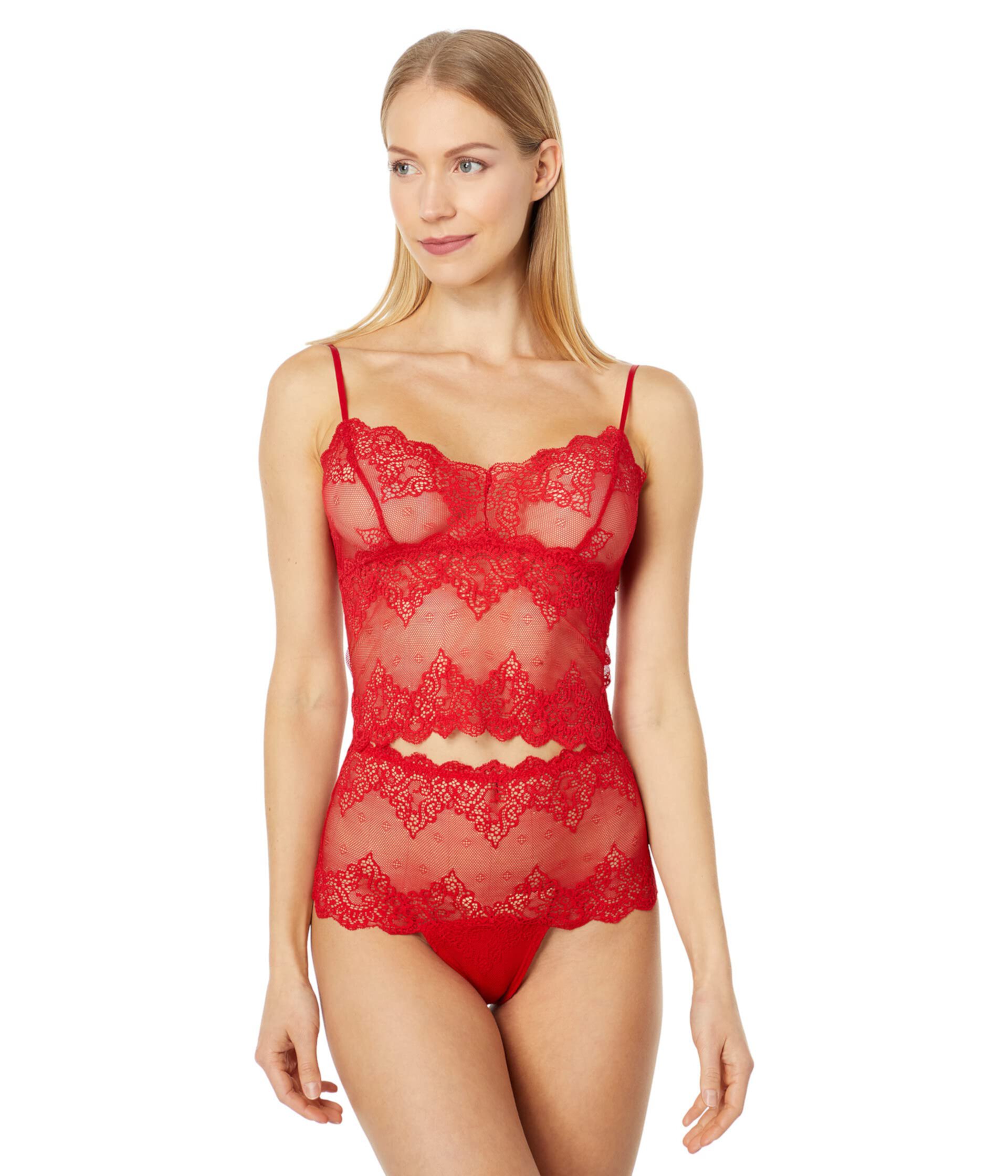 Топ из кружева So Fine Lace Cami с регулируемыми бретелями и сексуальным фасоном Only Hearts